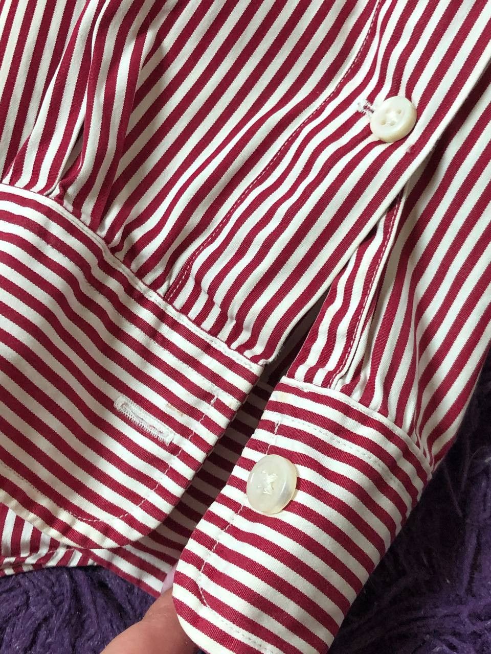 Polo Ralph Lauren Striped Print Shirt Y2K Polo Ralph Lauren Size US XL / EU 56 / 4 - 2 Thumbnail