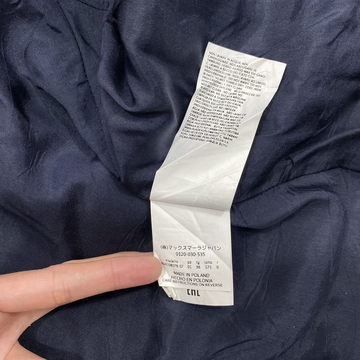 Other MAX MARA STUDIO Italy Designer Navy Coat Blazer Size US XS / EU 42 / 0 - 7 Thumbnail