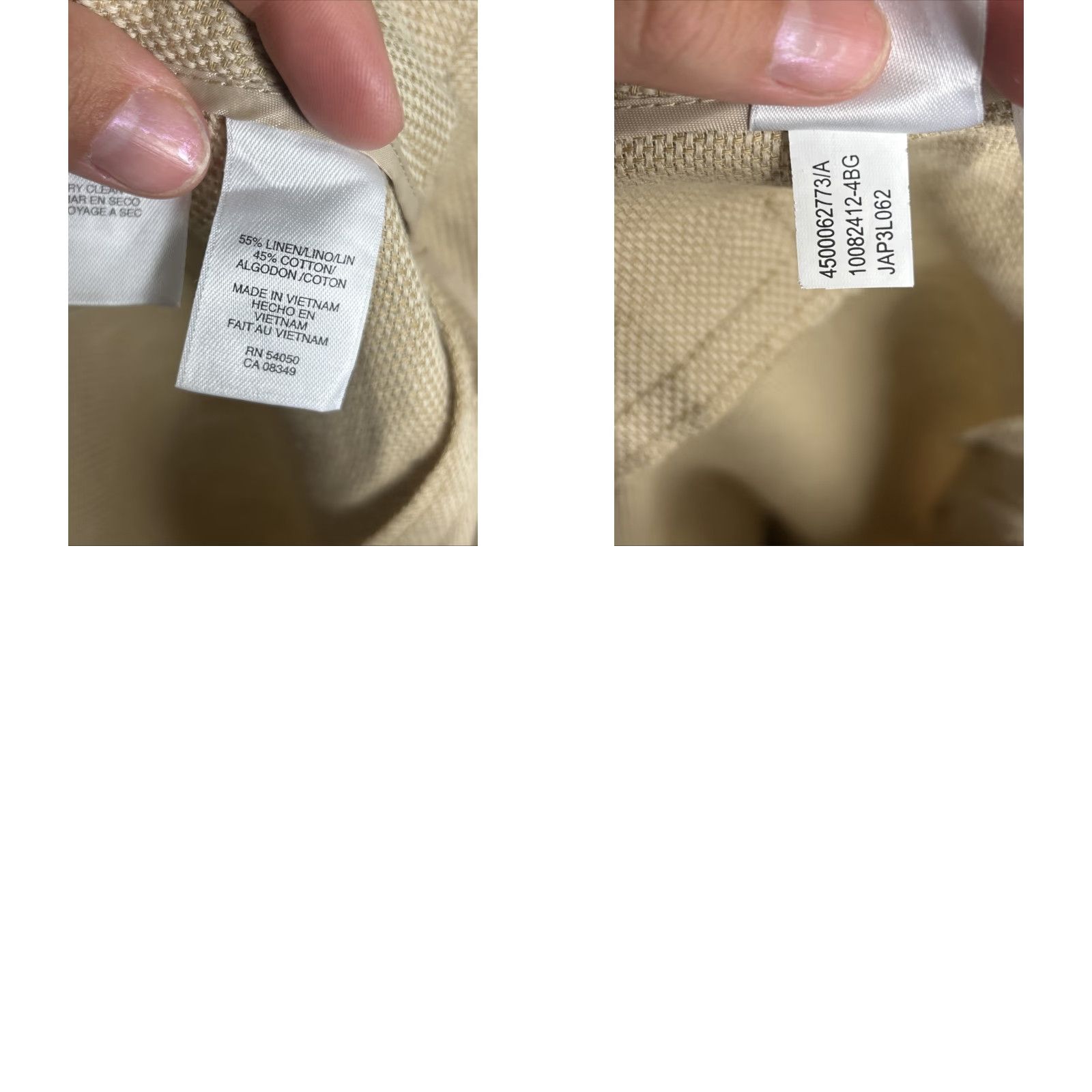 Evan Picone Evan Picone Womens Linen Blend Pants Beige Size 36x29 Dress Pants Size 25" / US 0 / IT 36 - 9 Thumbnail