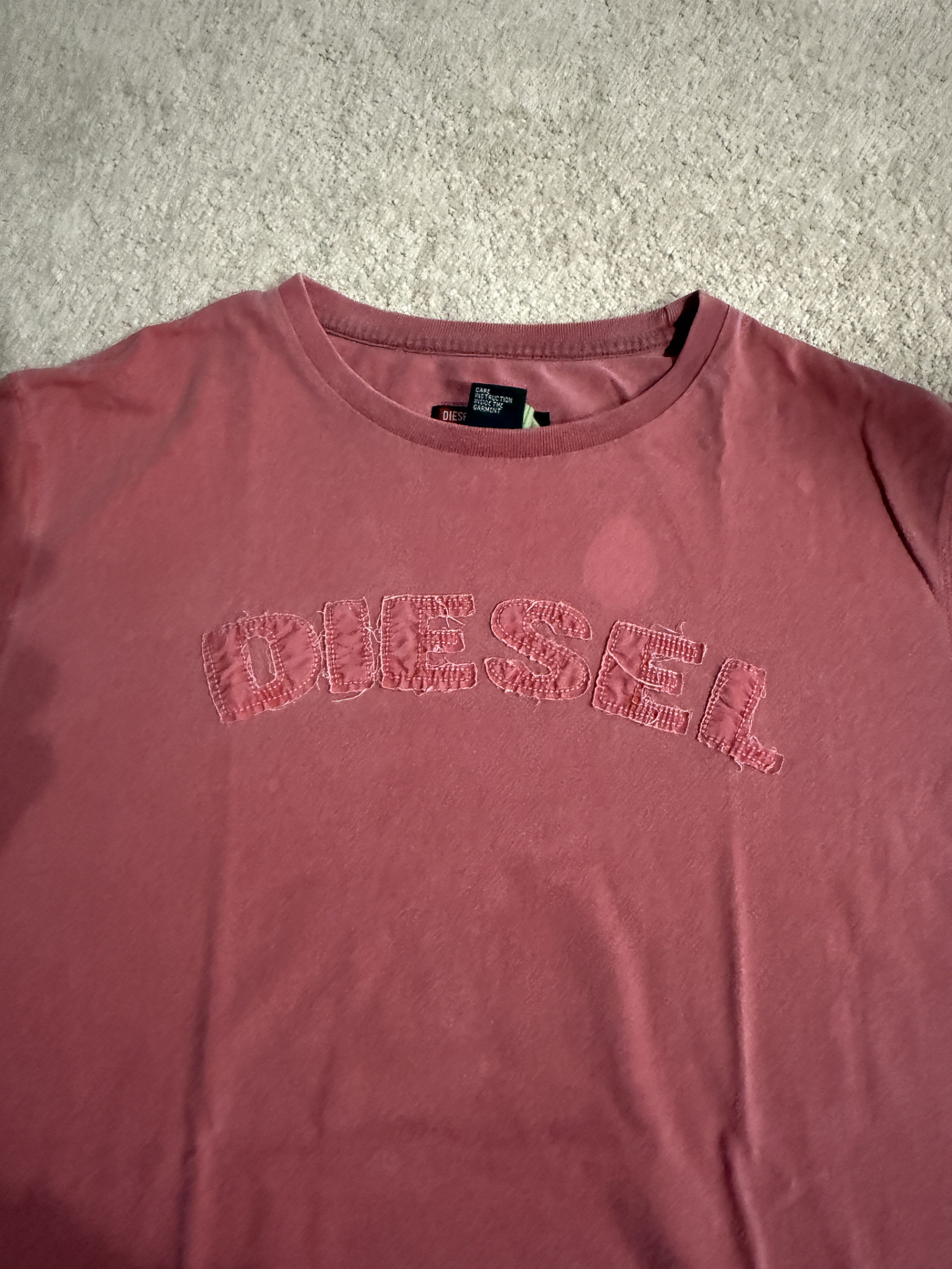 Diesel Diesel Men's Large Used Logo Short Sleeve Cotton Tee Shirt Size US L / EU 52-54 / 3 - 3 Thumbnail