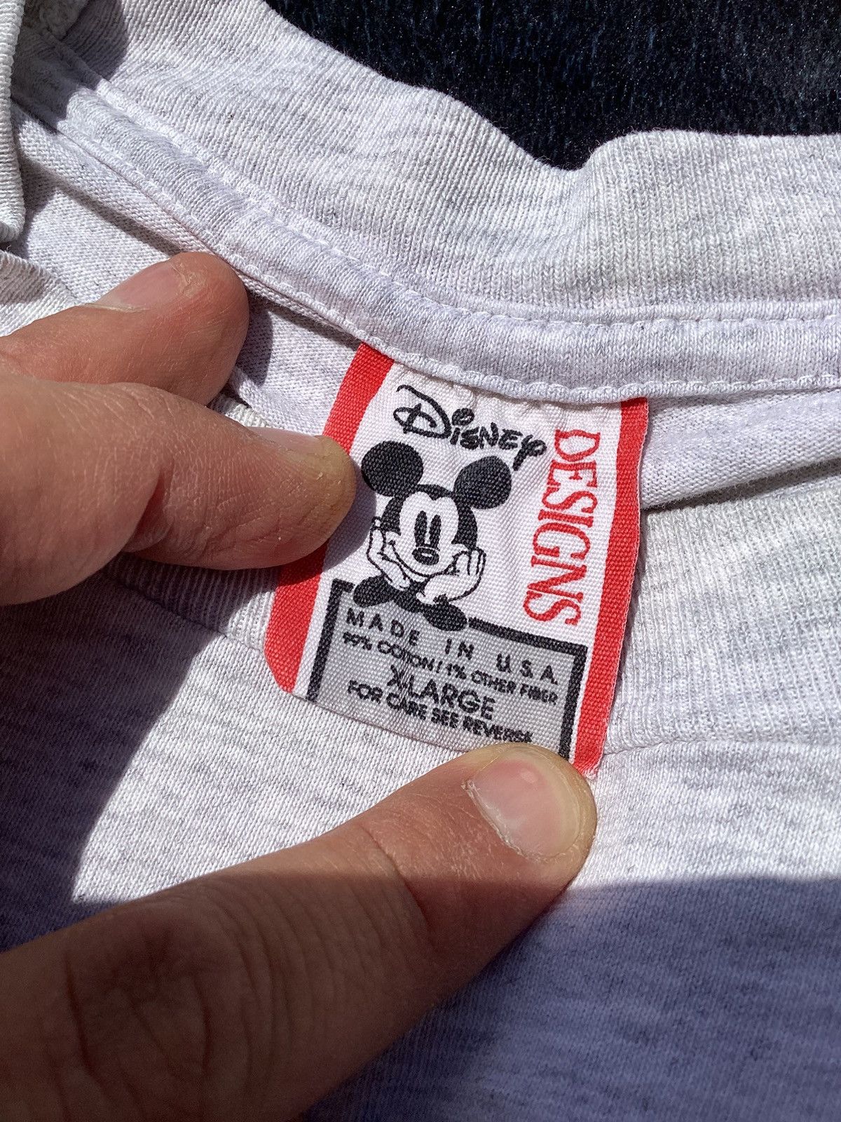 Disney × Vintage Vtg 1990s Walt Disney World, Mickey Mouse USA made T-shirt Size US XL / EU 56 / 4 - 3 Thumbnail