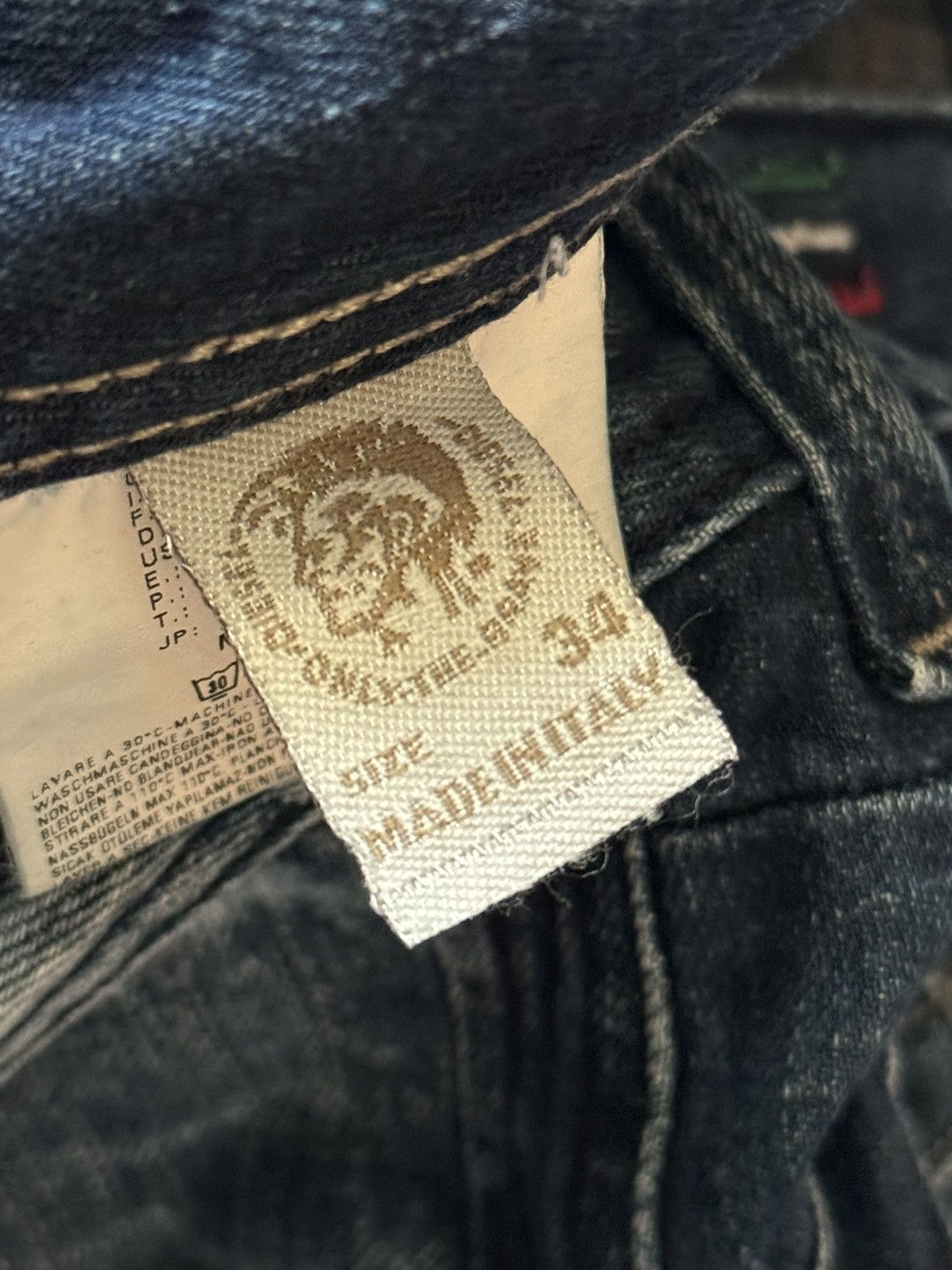 Diesel × Diesel Black Gold Diesel 34/34 denim pant trouser Jean chino distressed Size US 34 / EU 50 - 12 Thumbnail