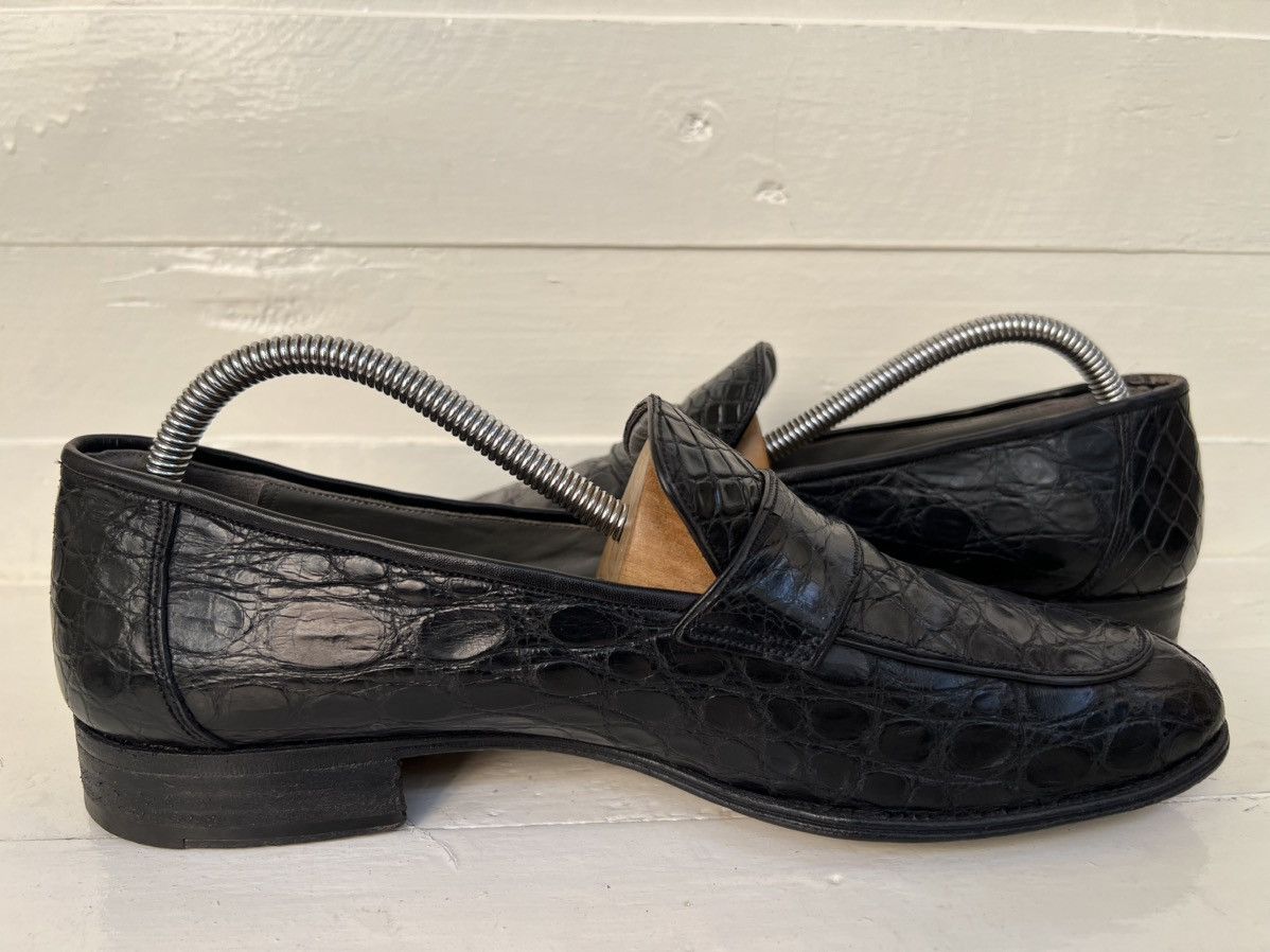 Bally BALLY Full Crocodile Black Loafers Men’s Sz US 8.5 Size US 8.5 / EU 41-42 - 9 Thumbnail