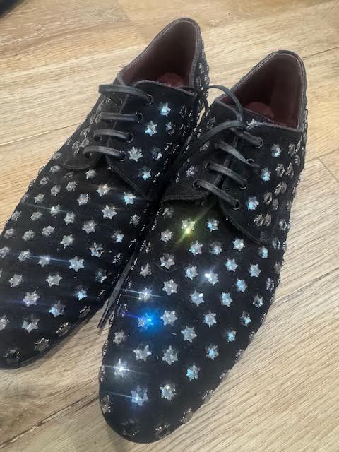 Dolce & Gabbana Dolce and Gabbana Crystal Star Suede Studded Derby Size US 8.5 / EU 41-42 - 7 Thumbnail