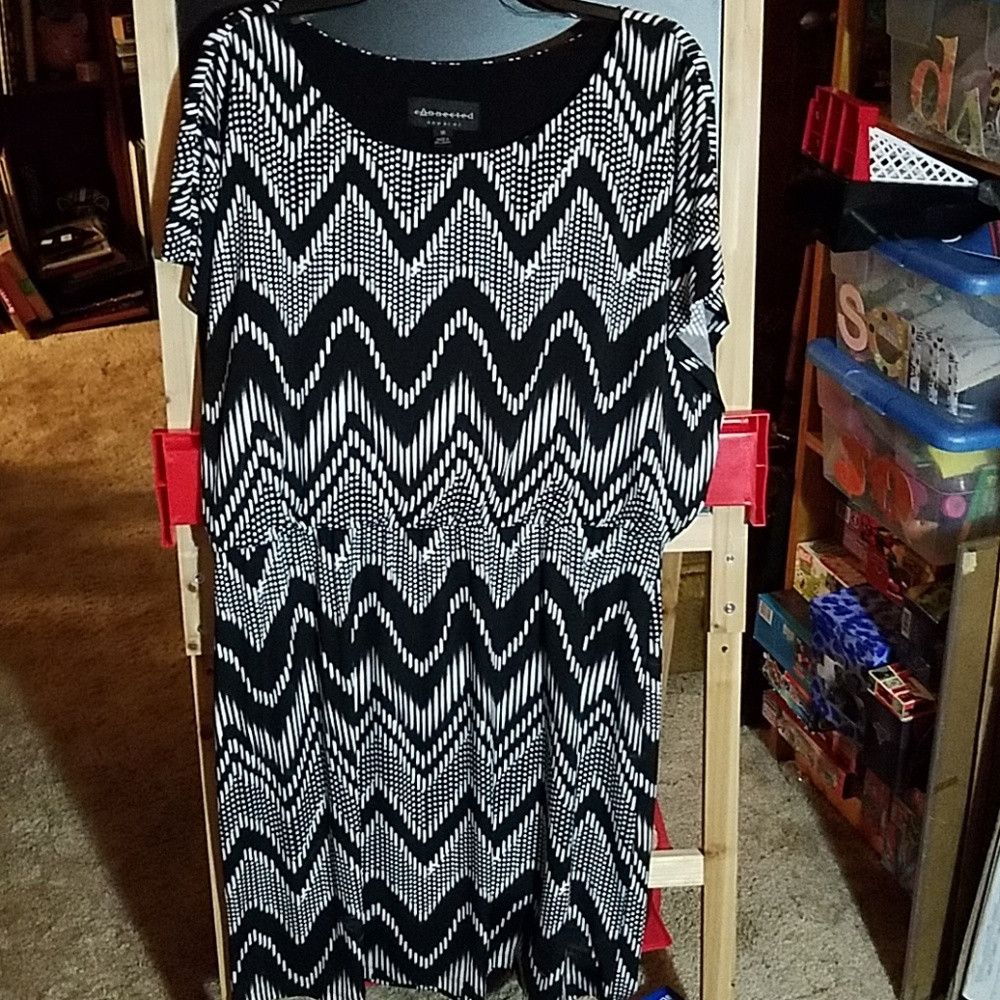 Other Connected Apparel 16 Black & White Dress Size XXL / US 16-18 / IT 52-54 - 1 Thumbnail