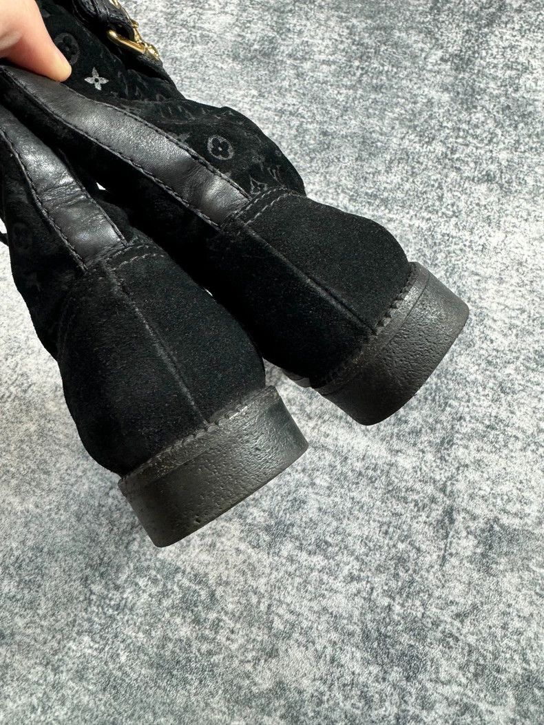 Louis Vuitton Louis Vuitton Black Fur Lined Boots -2505 Size US 6 / EU 39 - 5 Thumbnail