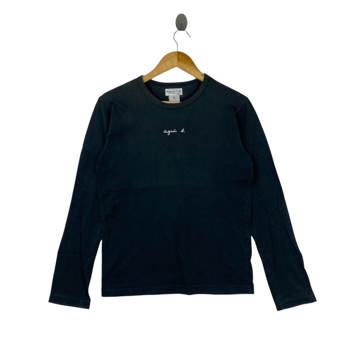 トップス Agnes.b Homme 90s long sleeve shirts agnes b. Rare Vintage 90's Agnes B Center Logo Longsleeve T Shirt