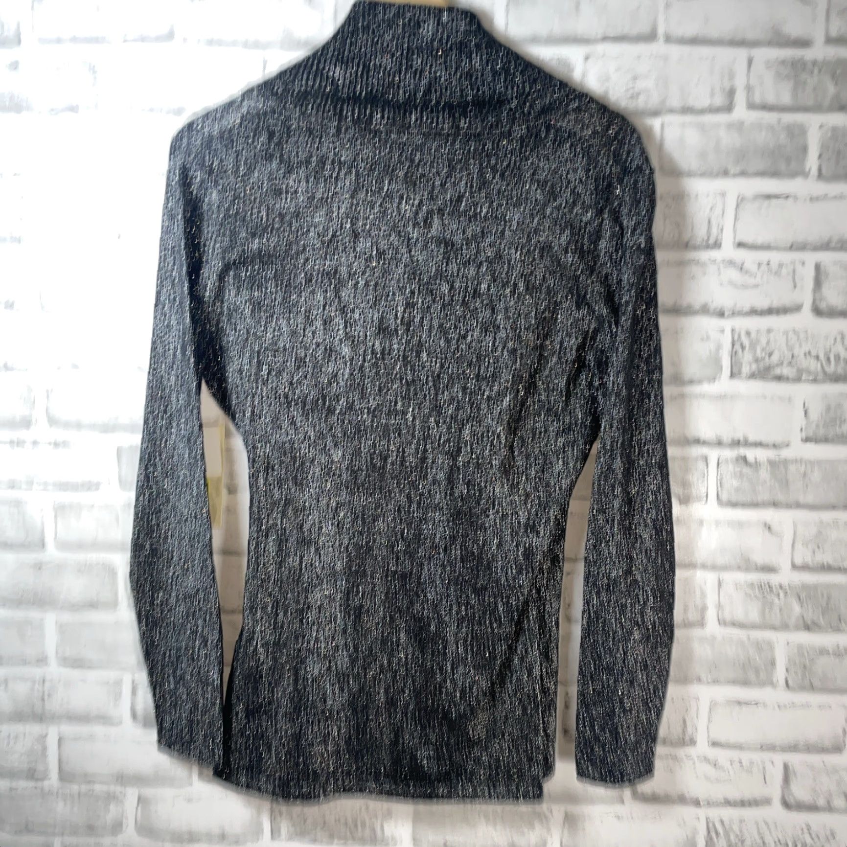 Vintage NWT Reba Sweater Silver Glittery Scoop Neck Womens M Shirt Size M / US 6-8 / IT 42-44 - 8 Thumbnail