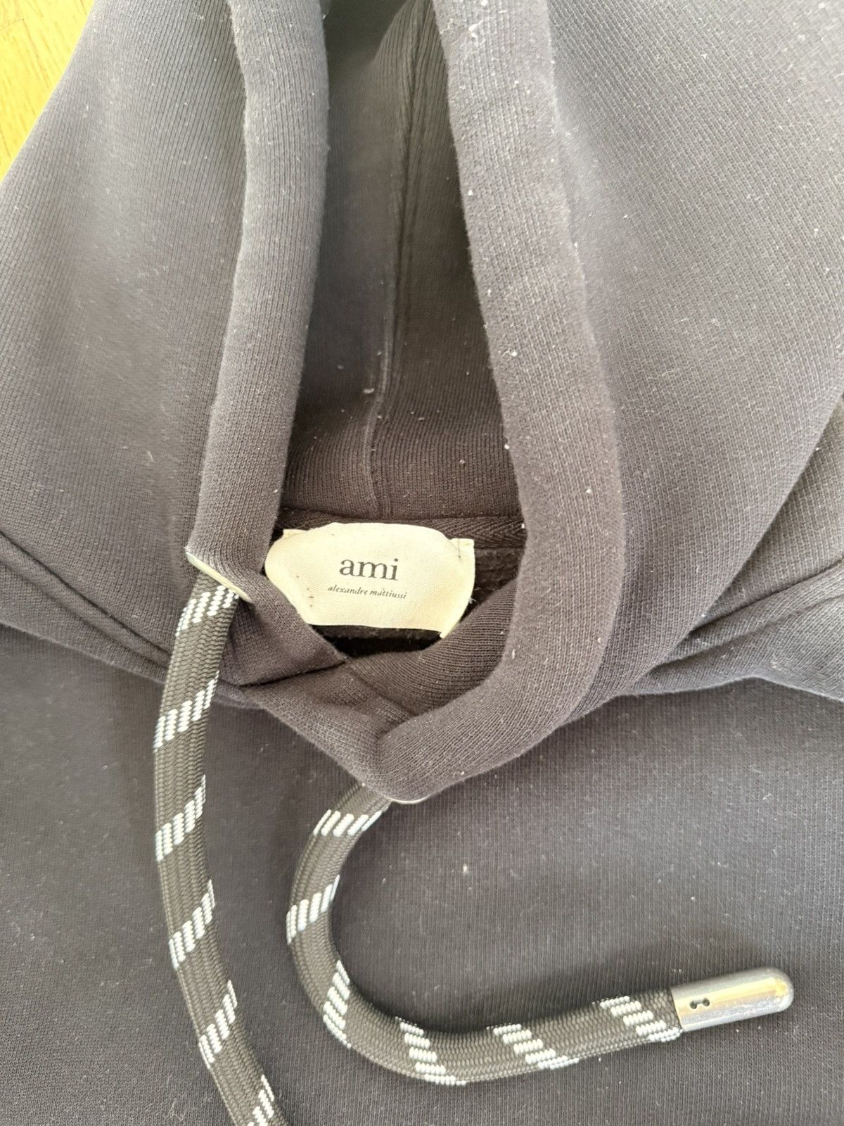 AMI AMI Paris Hoodie with Satin Label Size US L / EU 52-54 / 3 - 3 Thumbnail