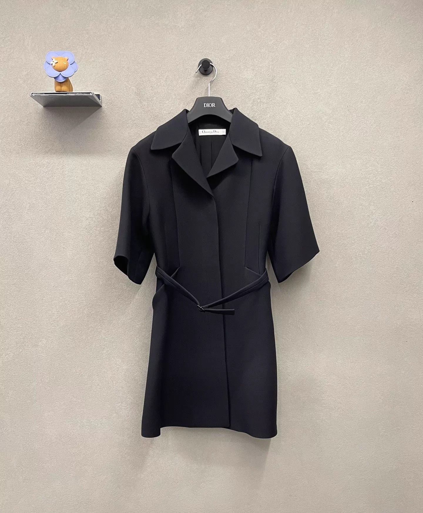 Dior Dior Black Oversized Lapel Belted Blazer Dress Size XS / US 0-2 / IT 36-38 - 1 Thumbnail