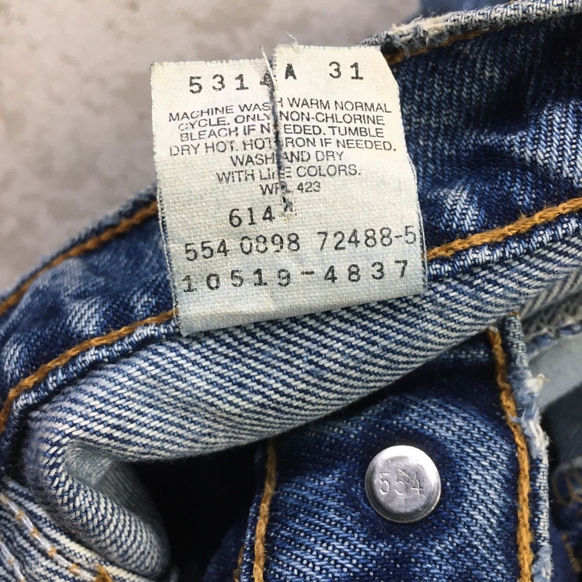 Levi's × Levi's Vintage Clothing × Vintage Flare💥Vintage 90s Levis 519 Low Rise Jeans Size US 30 / EU 46 - 10 Thumbnail