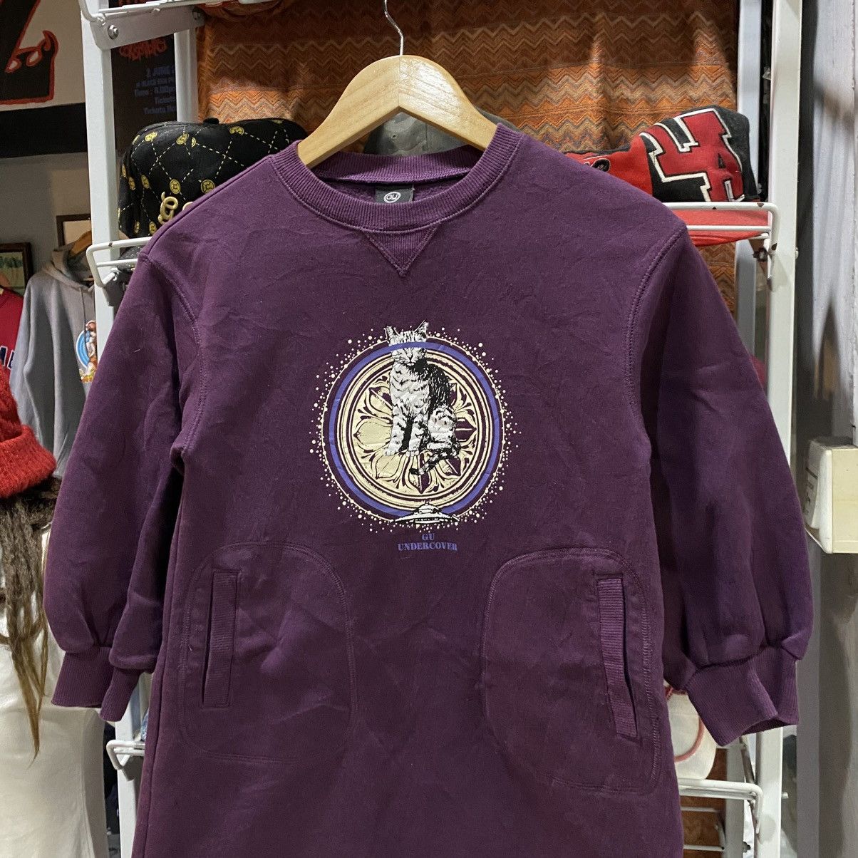GU × Undercover GU x Undercover cat circle logo long sweater dress Size XS / US 0-2 / IT 36-38 - 3 Thumbnail