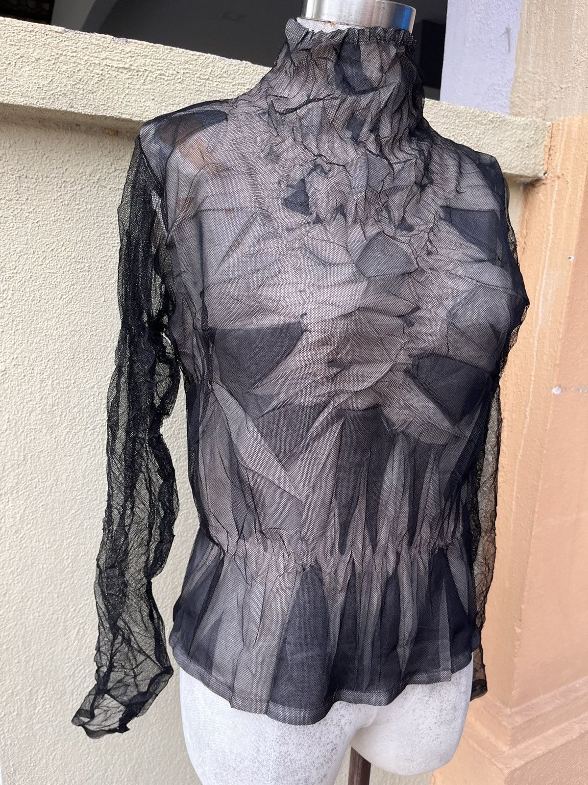 Jean Paul Gaultier Tie dye mesh top by specchio pleats made in Japan Size S / US 4 / IT 40 - 3 Thumbnail