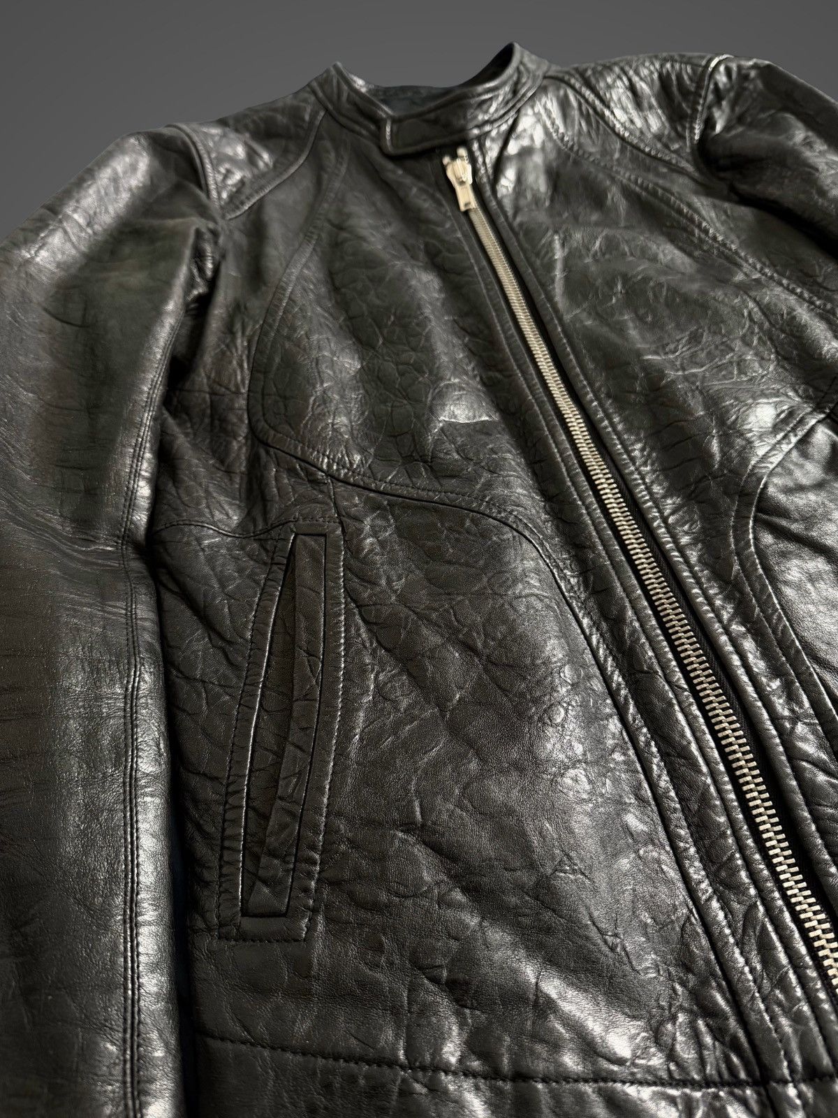 Rick Owens Rick Owens Blistered Leather Intarsia Size US S / EU 44-46 / 1 - 4 Thumbnail