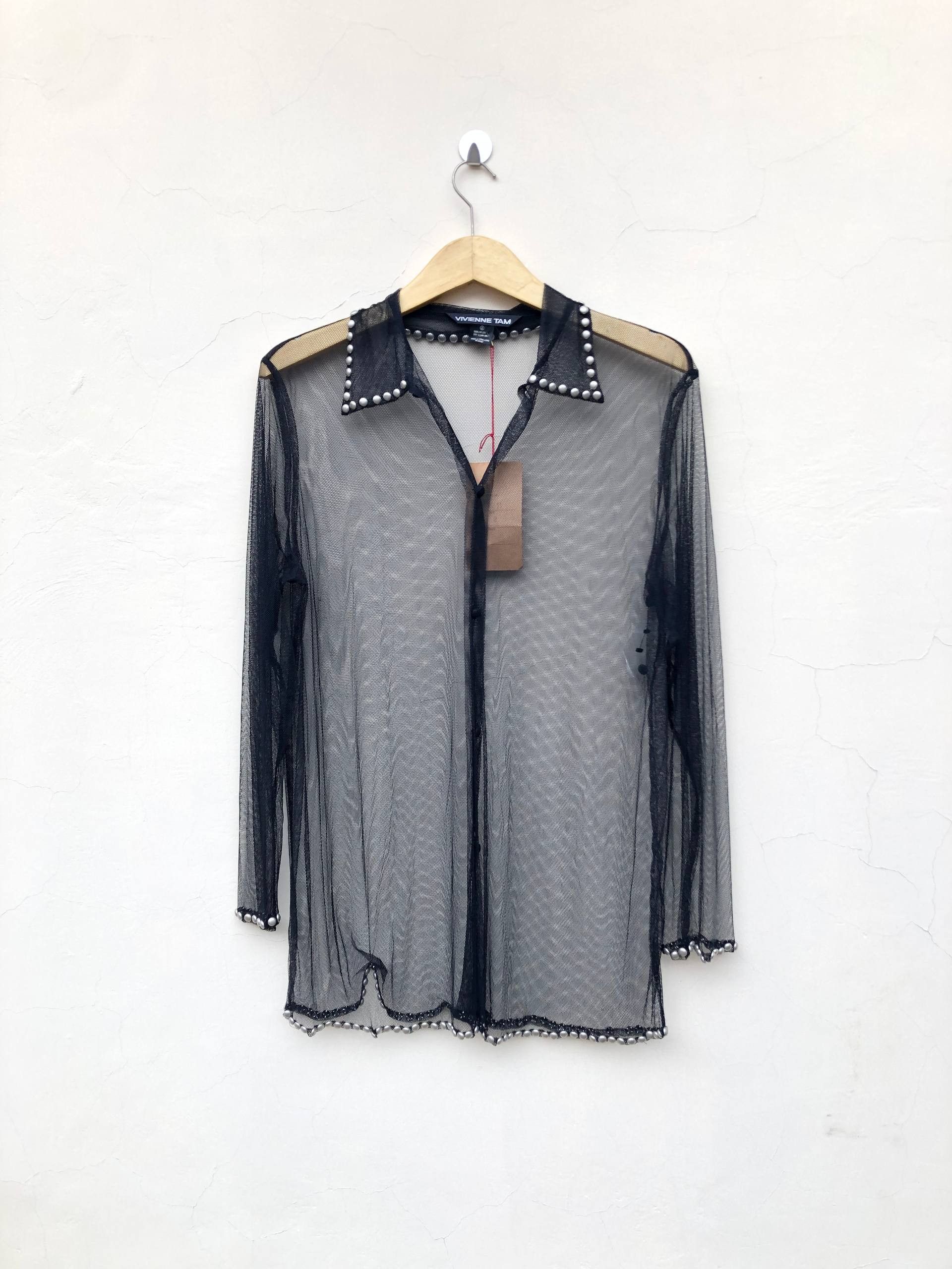 If Six Was Nine Vivienne Tam Studded Mesh Size US L / EU 52-54 / 3 - 1 Thumbnail