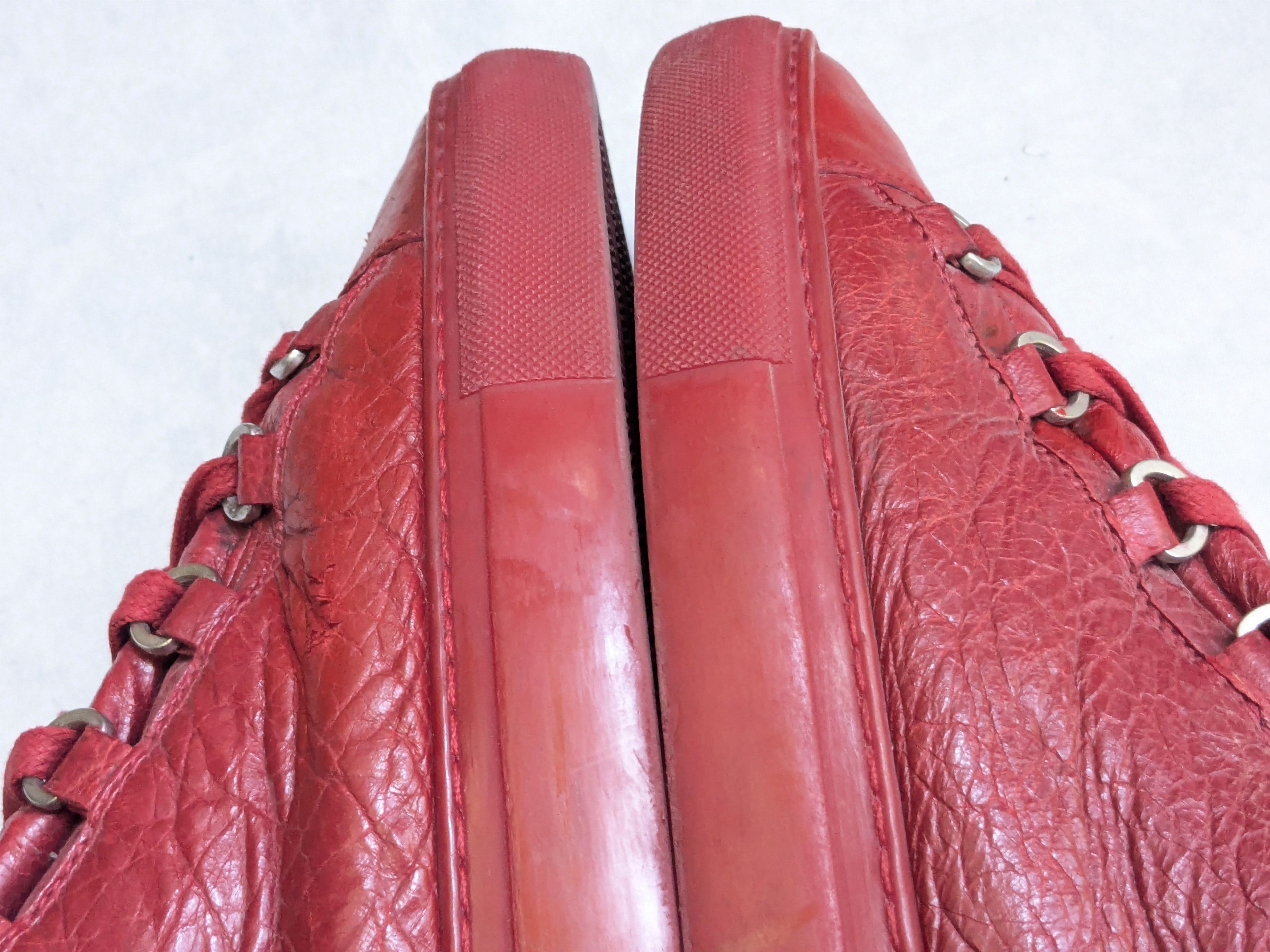 Balenciaga Balenciaga Arena Red 10 Leather High Tops Size US 10 / EU 43 - 9 Thumbnail