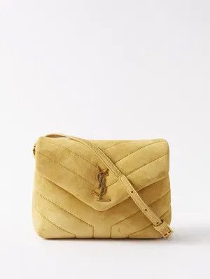 Saint Laurent Paris o1tp1o0125 Size: OS/Toy Size Loulou In Suede in Yellow Size ONE SIZE - 1 Thumbnail