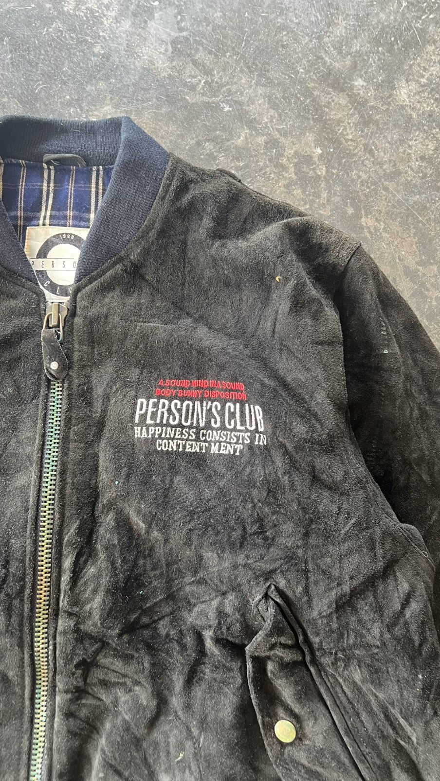 PERSON'S Vintage Person's Leather Bomber jacket Size US XXL / EU 58 / 5 - 4 Thumbnail