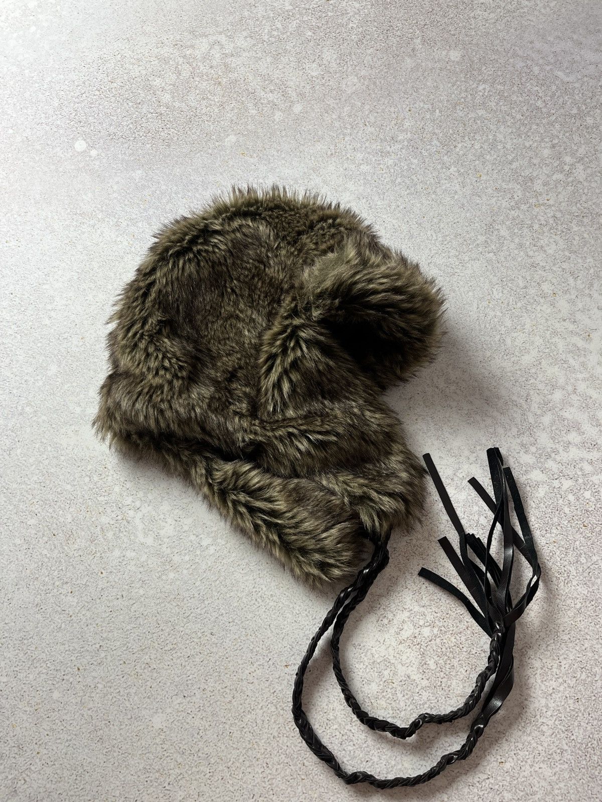 Pre-owned Hysteric Glamour X If Six Was Nine Y2k Vintage Fuzzy Ushanka Trapper Hat Fur Faux In Brown