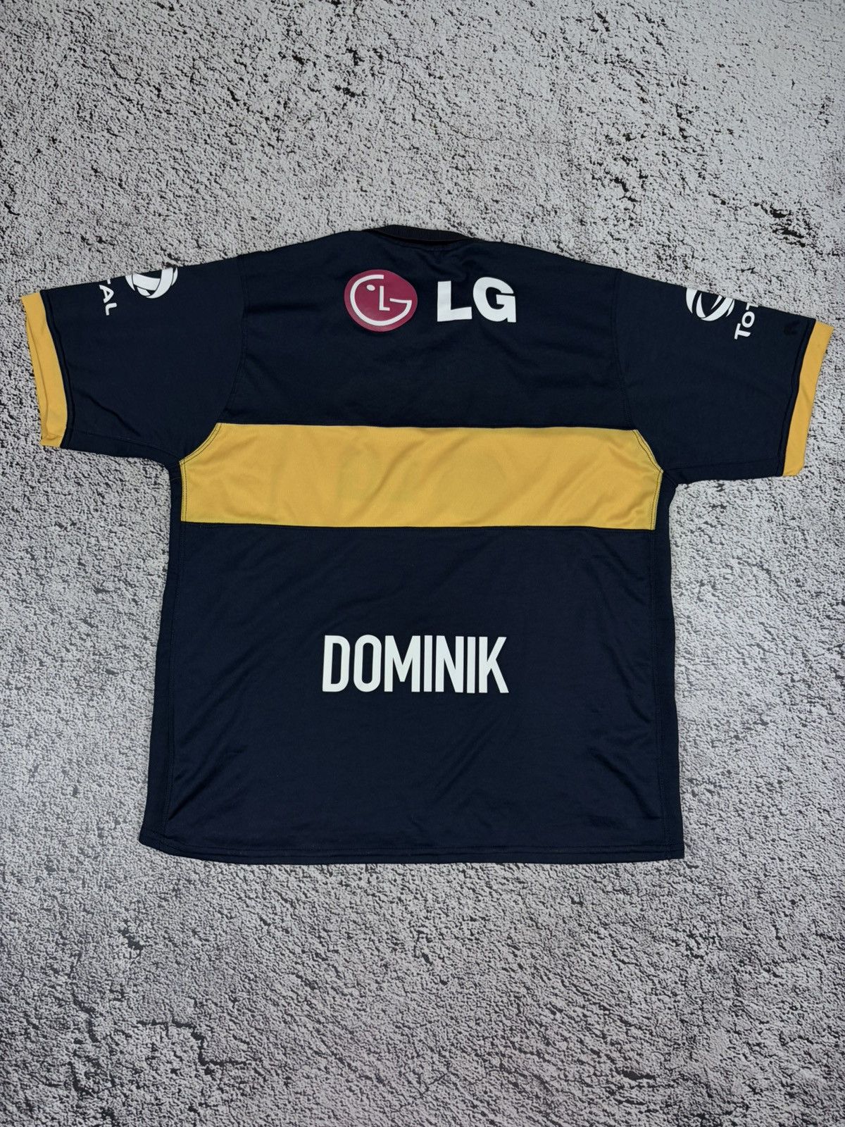 Japanese Brand Vtg Boca Juniors 2010 LG Soccer Jersey Polo Bloke Core Size US XL / EU 56 / 4 - 6 Thumbnail