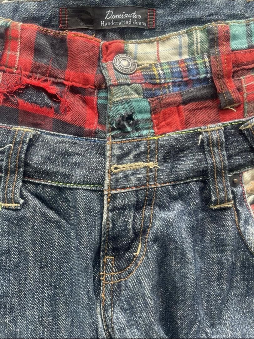 Japanese Brand Dominate Double Waist Streetwear Jeans Size US 34 / EU 50 - 7 Thumbnail
