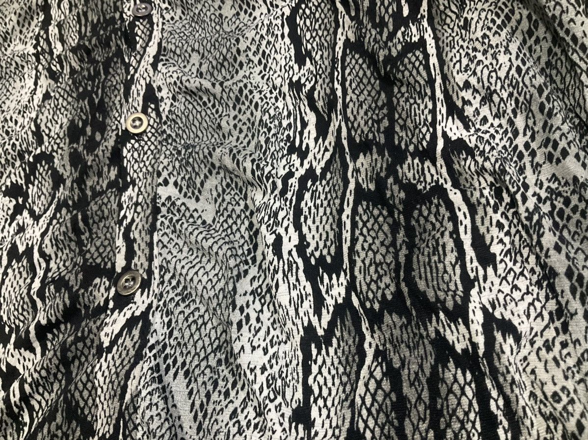 Hysteric Glamour × If Six Was Nine × Japanese Brand 🔥Sick Y2K Agate Snakeskin Rayon Shirt Goth Punk Size US L / EU 52-54 / 3 - 4 Thumbnail