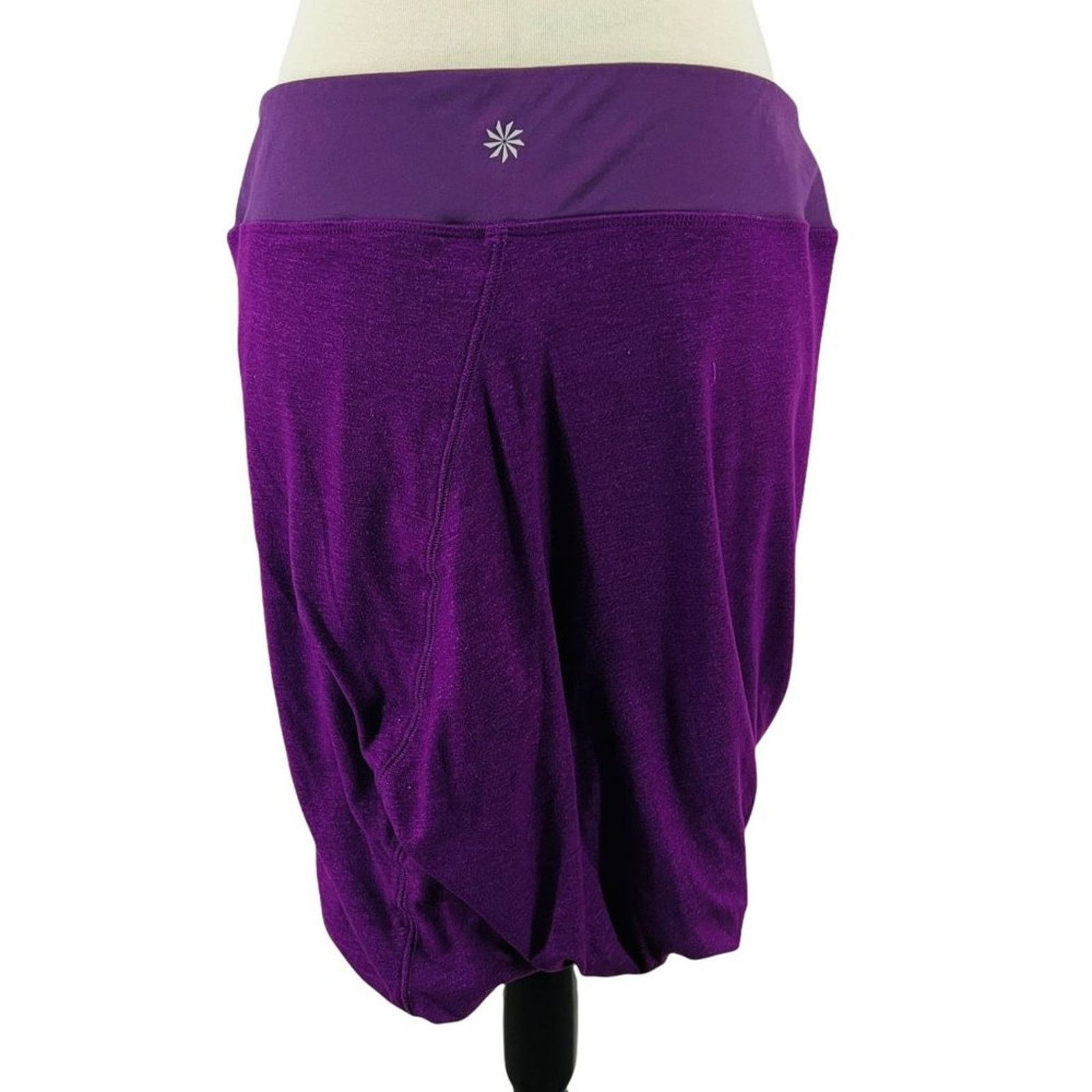 Athleta Athleta Twist It Bubble Purple Skirt Mini Stretchy Athleisur Size 33" - 3 Thumbnail