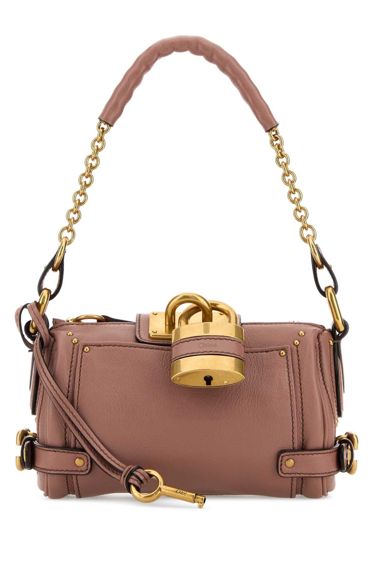 Chloe Antiqued Pink Leather Small Paddington Shoulder Bag Size ONE SIZE - 1 Thumbnail