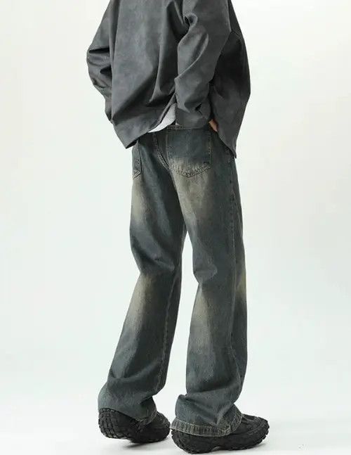 Japanese Brand × Jean Men's gradient washed distressed flared jeans Size US 32 / EU 48 - 2 Thumbnail