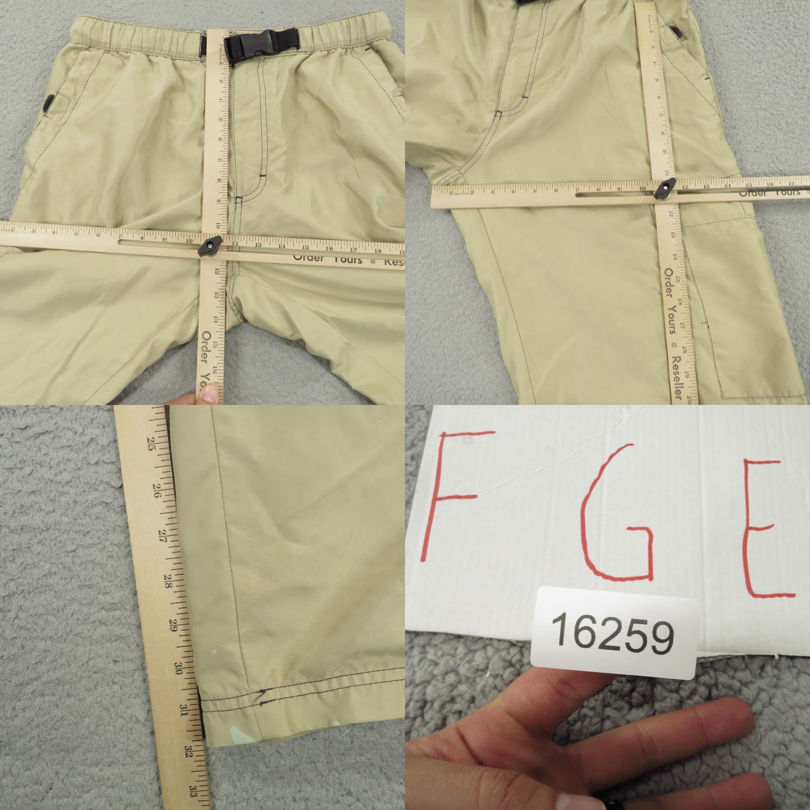 Old Navy VINTAGE Old Navy Baggy Pants Men M Cargo Wide-Leg 32 Beige 90s Grunge Hip Hop 5-Pocket Style Mens Size US 31 - 9 Thumbnail