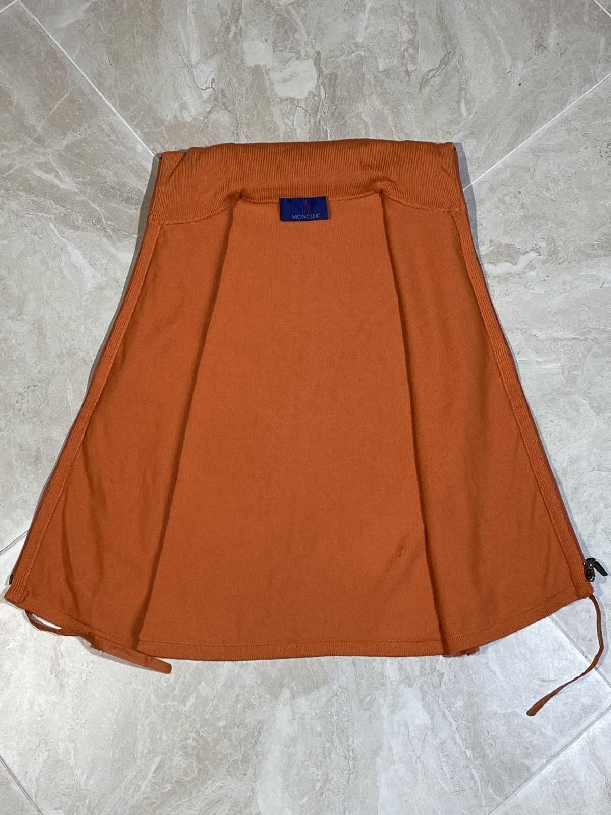 Moncler × Vintage Vintage Moncler Orange Nylon Knit Vest Size L / US 10 / IT 46 - 5 Thumbnail