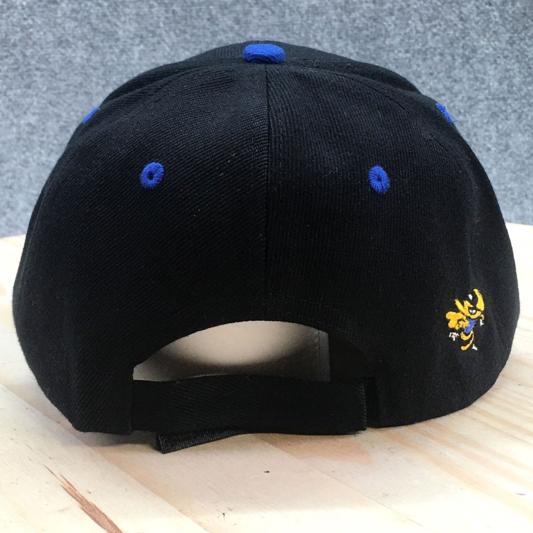 Vintage Big Lake Golf Baseball Cap Hat Black Blue OS Curved Brim Embroidered Logo Mens Size ONE SIZE - 6 Thumbnail