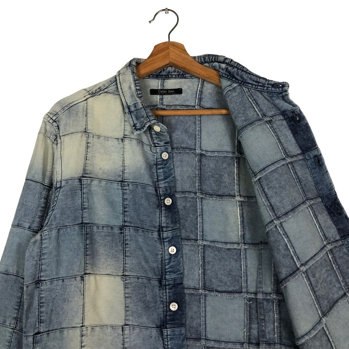 Japanese Brand 🔥VINTAGE PATCH WORK DENIM JACKET CATHY JANE JAPAN Size US M / EU 48-50 / 2 - 12 Thumbnail