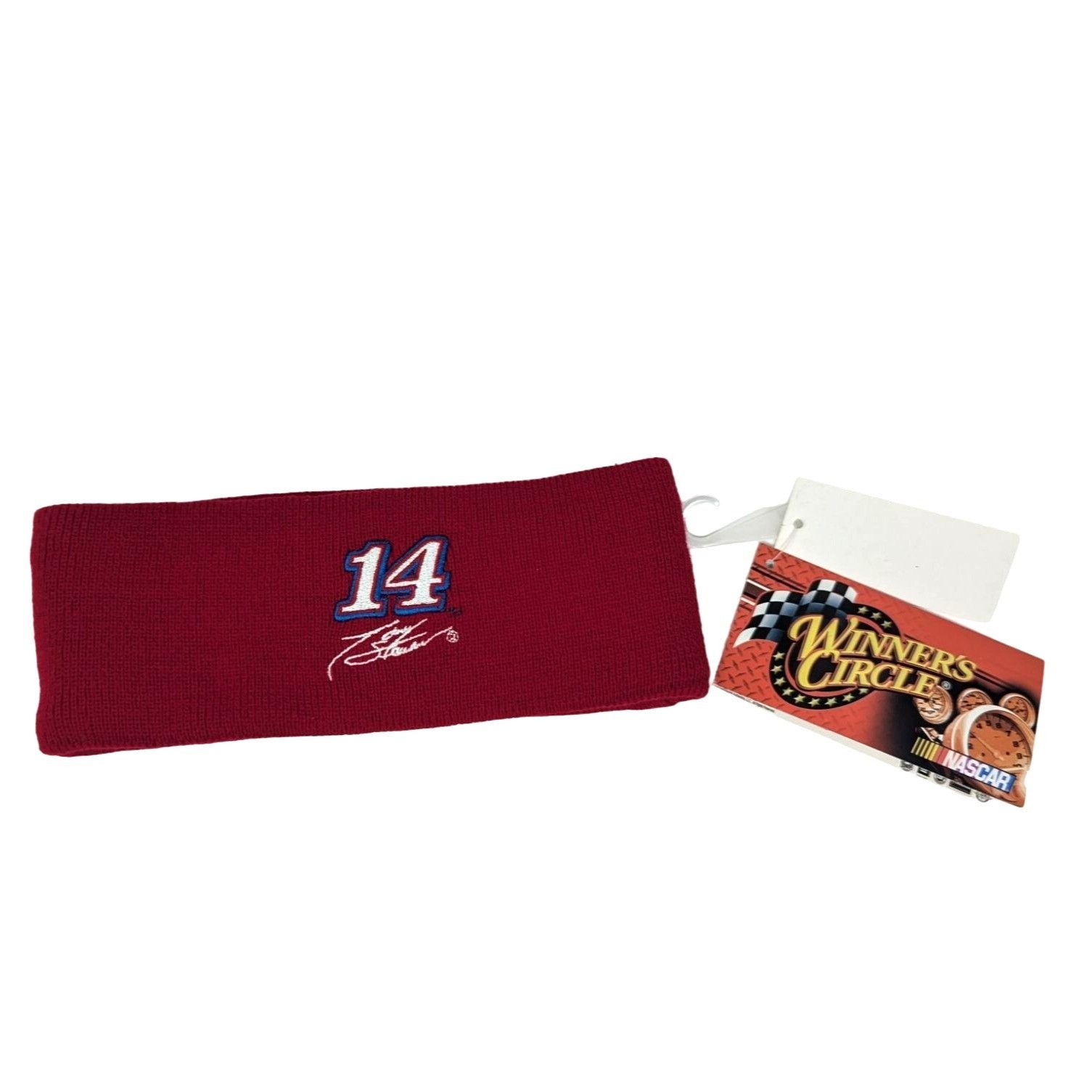 Vintage NASCAR #14 Tony Stewart Old Spice Headband Red Sweatband NWT Size ONE SIZE - 1 Thumbnail