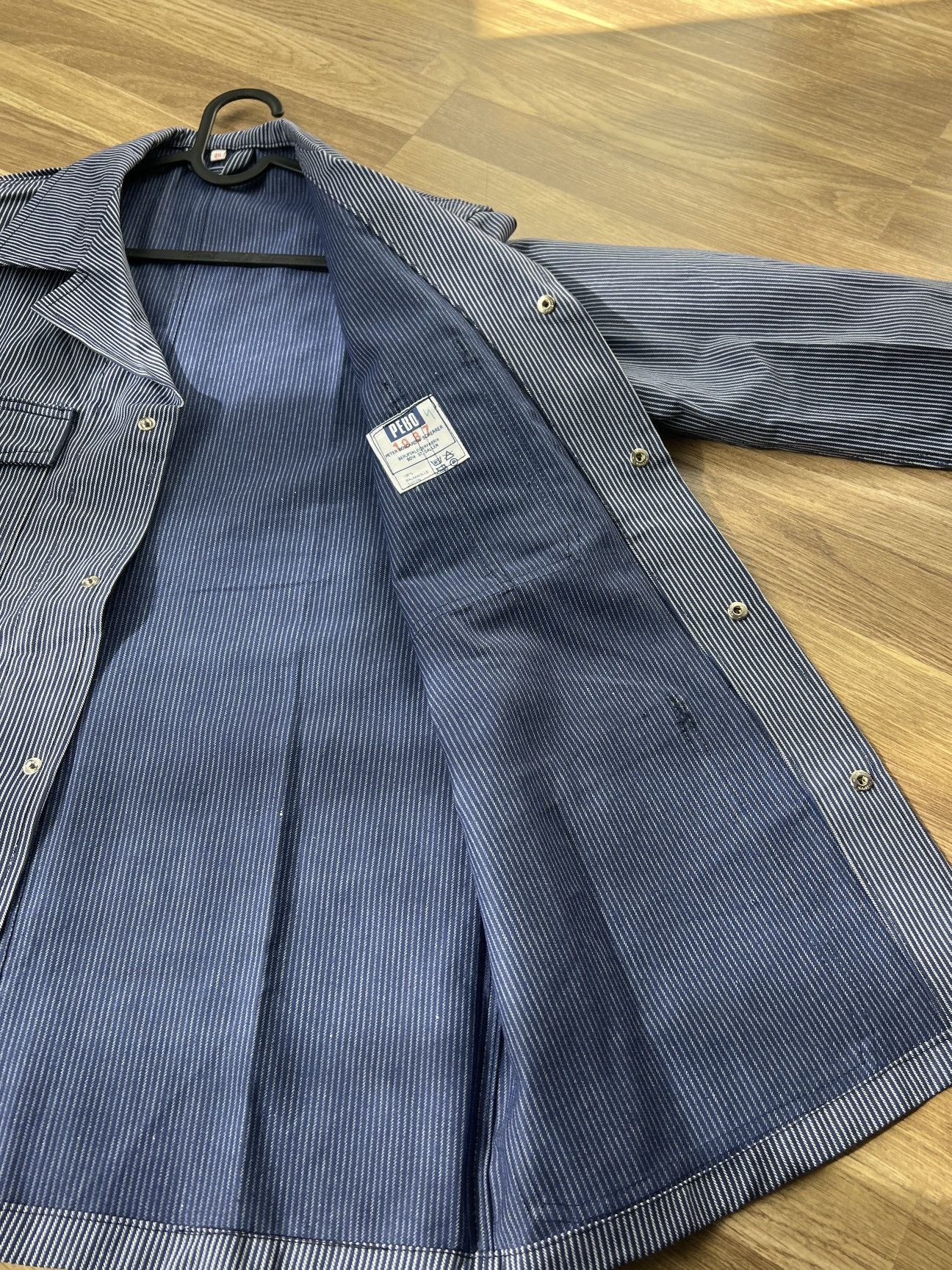 Other Vintage PEBO Swiss Workwear 80s Chore Jacket Blue sz 46 S-M Size US S / EU 44-46 / 1 - 9 Thumbnail