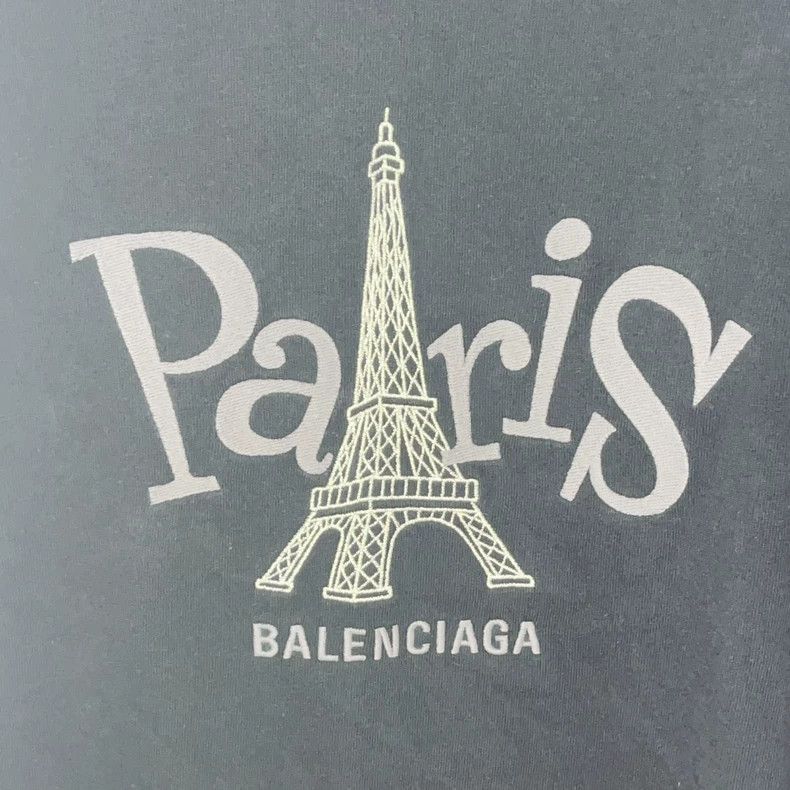 Balenciaga Balenciaga Paris printed round neck short sleeve T-shirt Size US XS / EU 42 / 0 - 3 Thumbnail