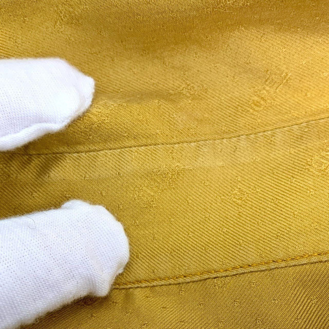 Fendi Fendi Yellow Silk Long-Sleeve Shirt with Logo Monogram (Size Size XS / US 0-2 / IT 36-38 - 3 Thumbnail