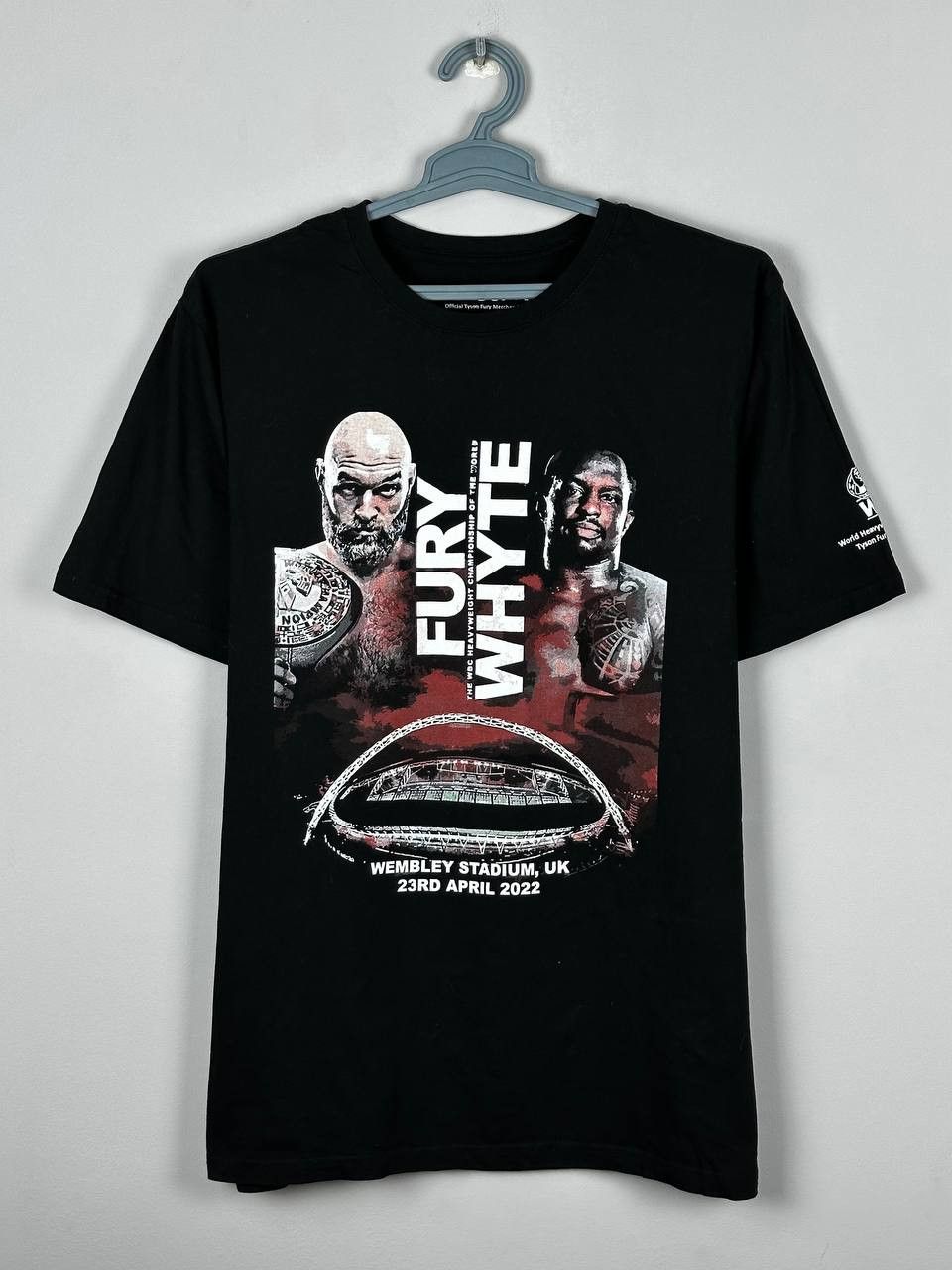 Vintage Tyson Fury Dillian Whyte Boxing UK Promo T Shirt Size US XL / EU 56 / 4 - 1 Thumbnail