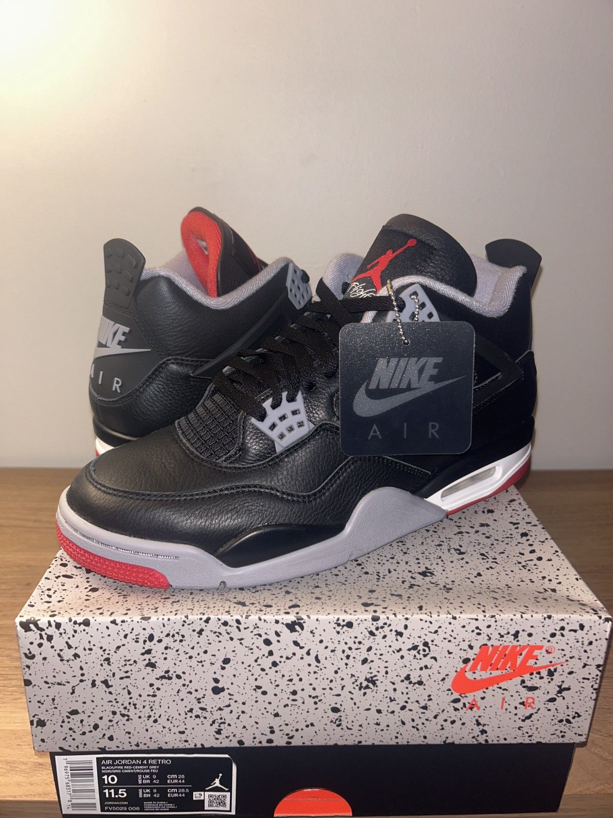 Jordan Brand Jordan 4 bred reimagined Size US 10 / EU 43 - 1 Thumbnail