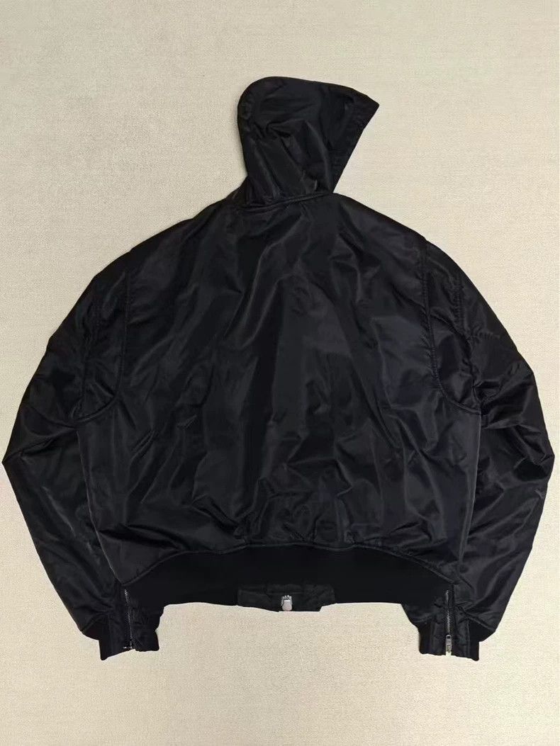 Balenciaga Balenciaga 22SS red carpet show style 3B nylon Bomber hoode Size US M / EU 48-50 / 2 - 2 Thumbnail