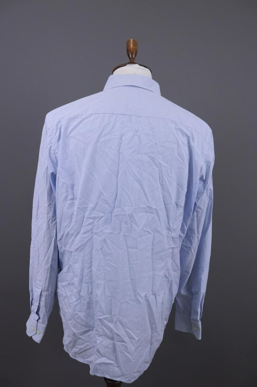 Eton Eton Contemporary Blue Check Dress Shirt Size 45 / 17 Size US M / EU 48-50 / 2 - 10 Thumbnail