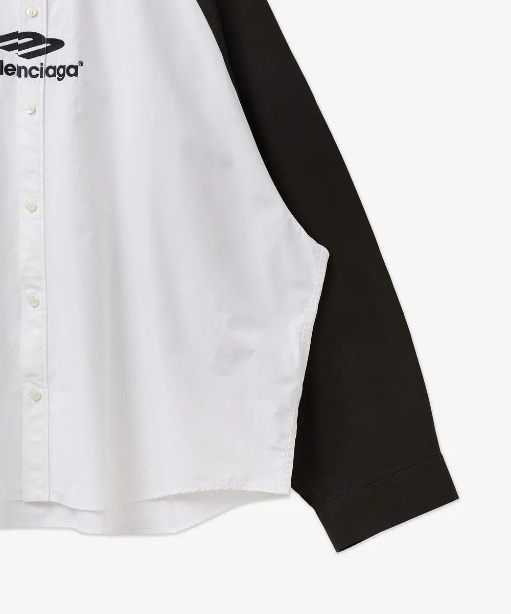 Balenciaga o1tr1nto1025 Raglan Shirt in Black/White Size US M / EU 48-50 / 2 - 3 Thumbnail