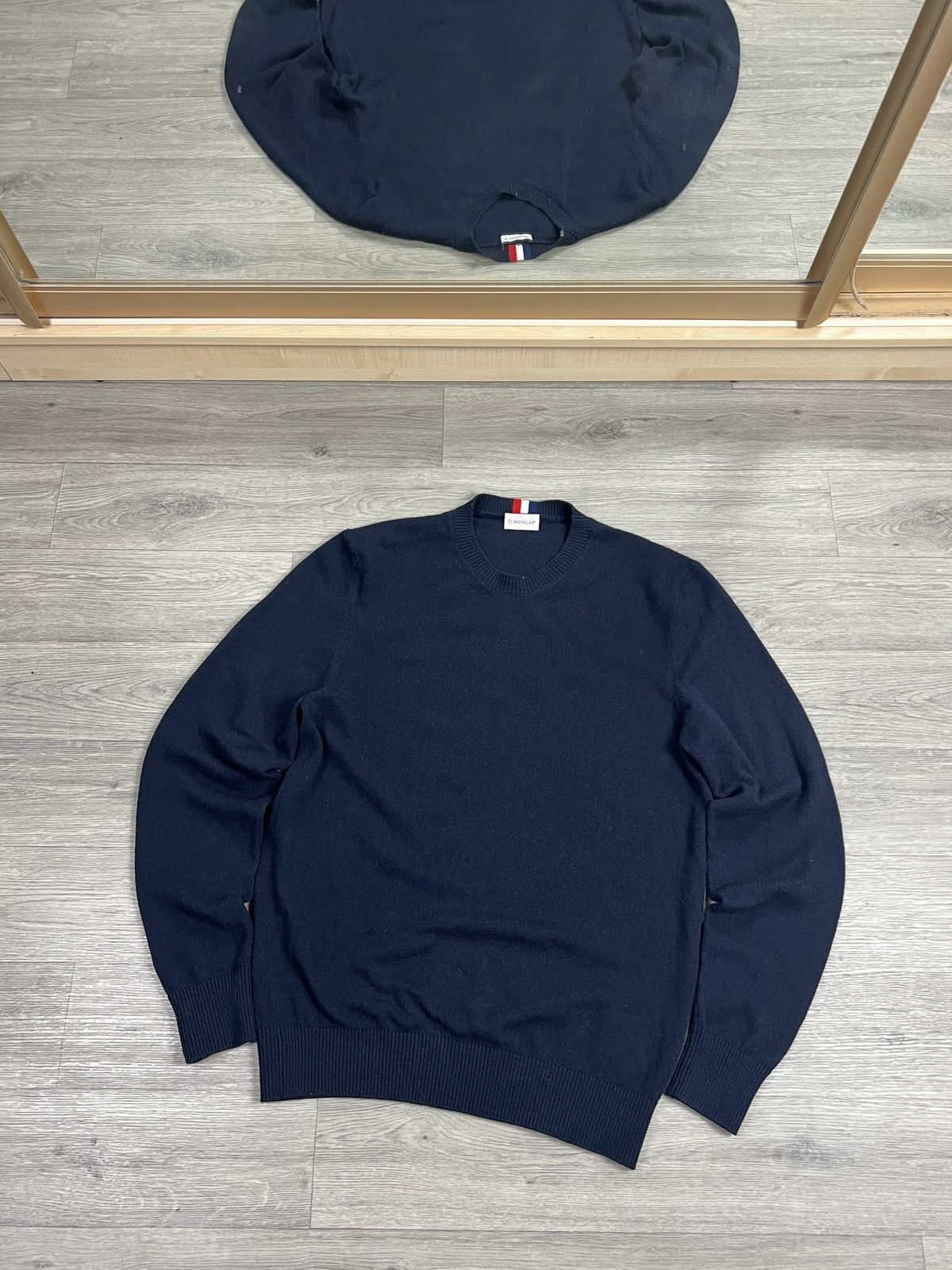Moncler MONCLER Pullover Sweater Knitwear cashmere Dark Blue Sz XXL Size US XXL / EU 58 / 5 - 1 Thumbnail
