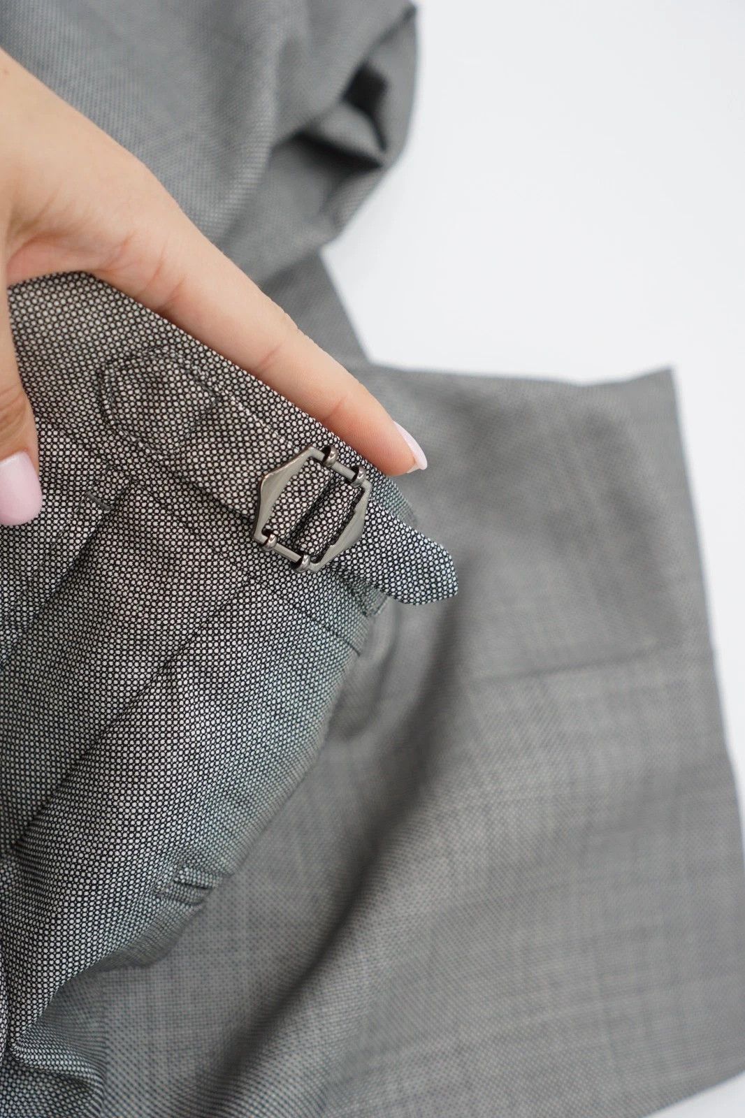 Suitsupply Men Suitsupply Pants Trousers Silk & Wool Grey Size UK/US42 Size 42R - 3 Thumbnail