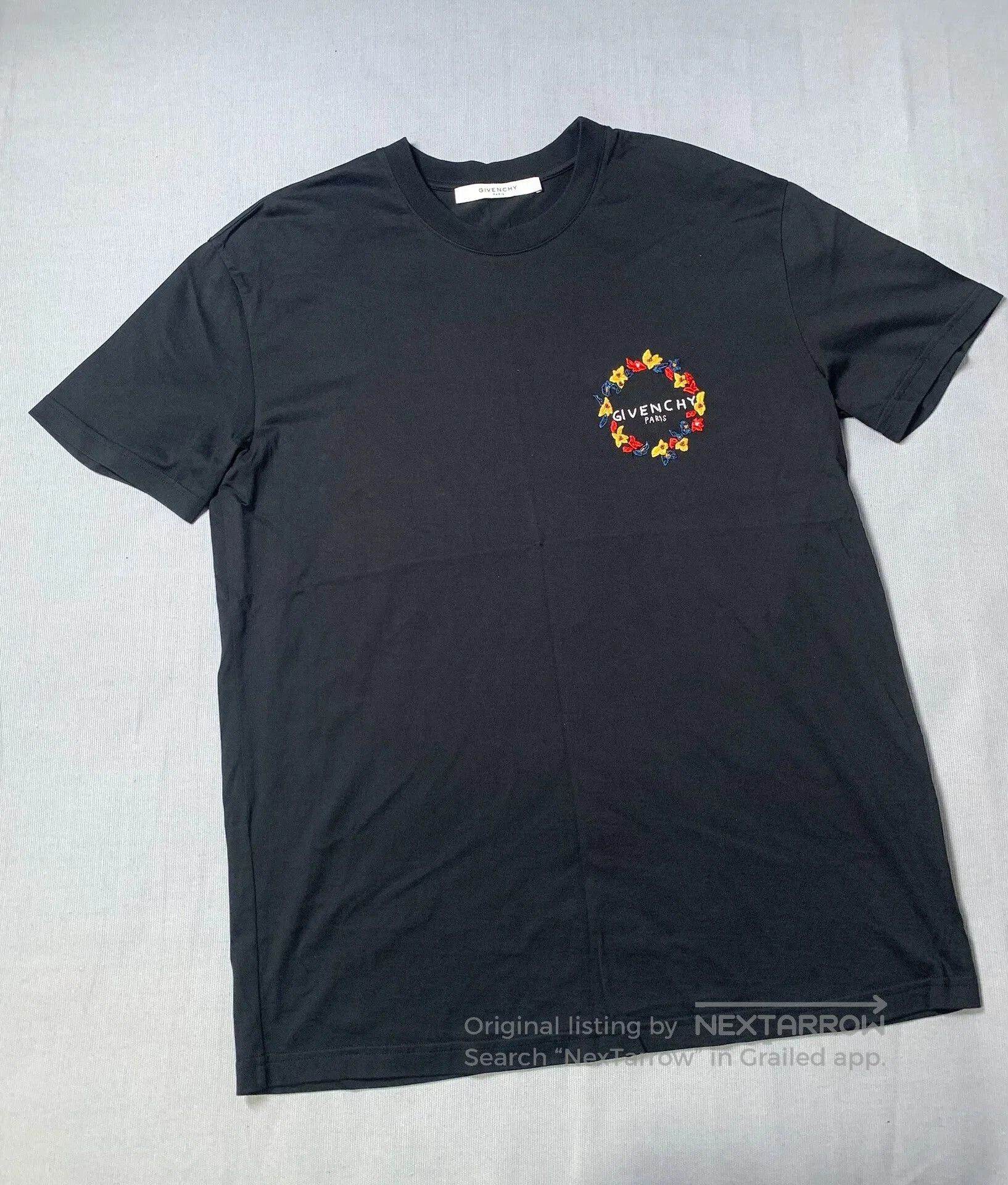 Givenchy Givenchy Beaded Floral Embroidery Tee. Size XS / US 0-2 / IT 36-38 - 2 Thumbnail