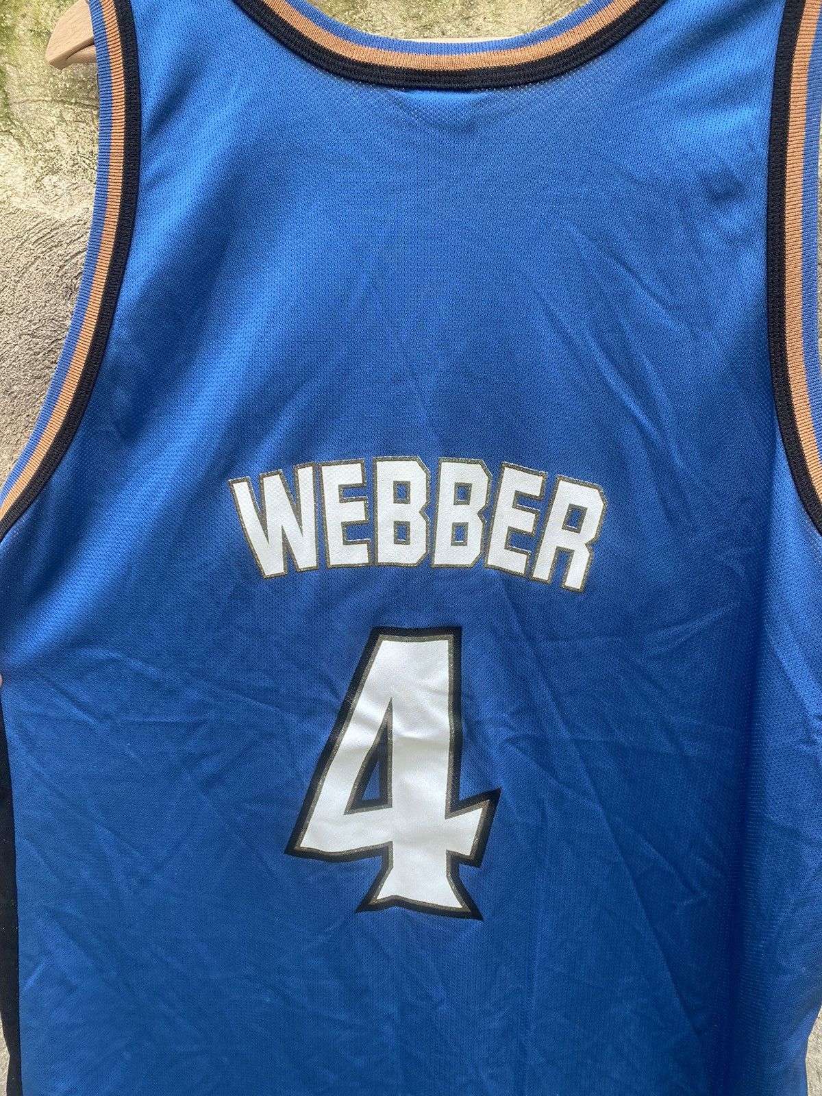 Champion × NBA × Vintage Vintage Champion Wizards 4 Webber NBA Jersey Size US L / EU 52-54 / 3 - 8 Thumbnail