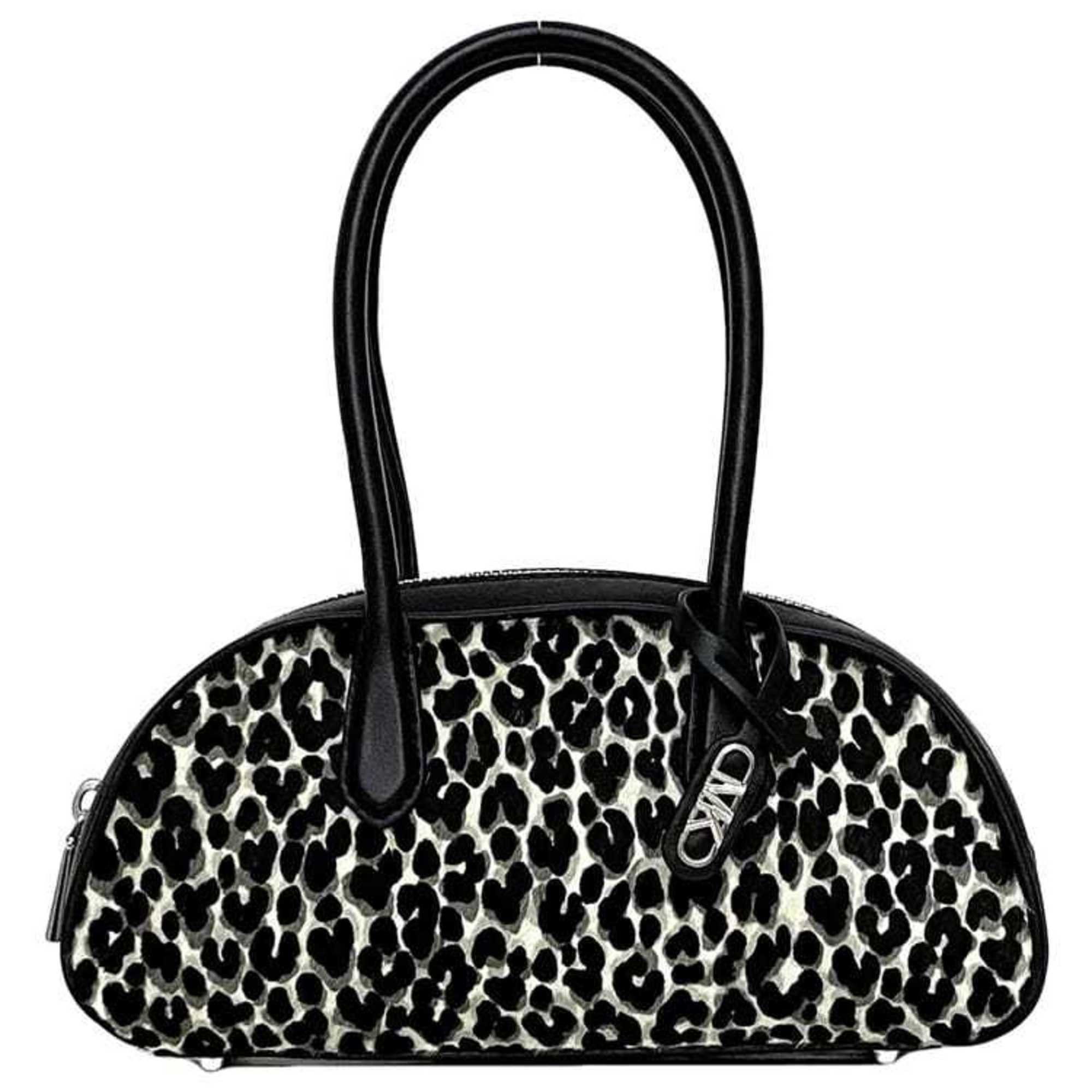 Michael Kors Michael Kors handbag ec-22117 black, gray, white, leopard 30T4S1US5H pony leather MICHAEL KORS print freestanding Boston bag Size ONE SIZE - 1 Thumbnail