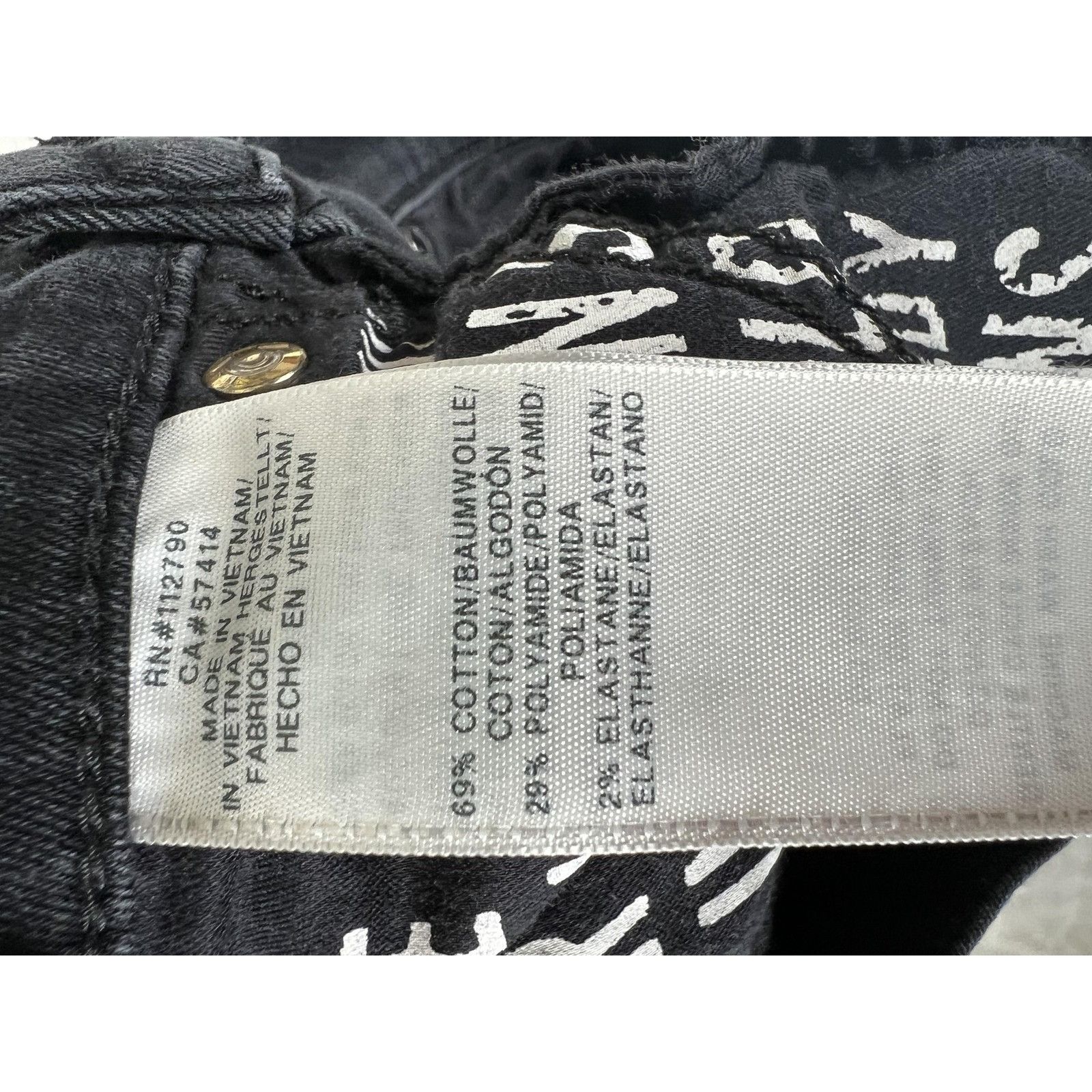 True Religion True Religion Halle Jeans Womens 26 Black High Rise Skinny Size 26" / US 2 / IT 38 - 9 Thumbnail