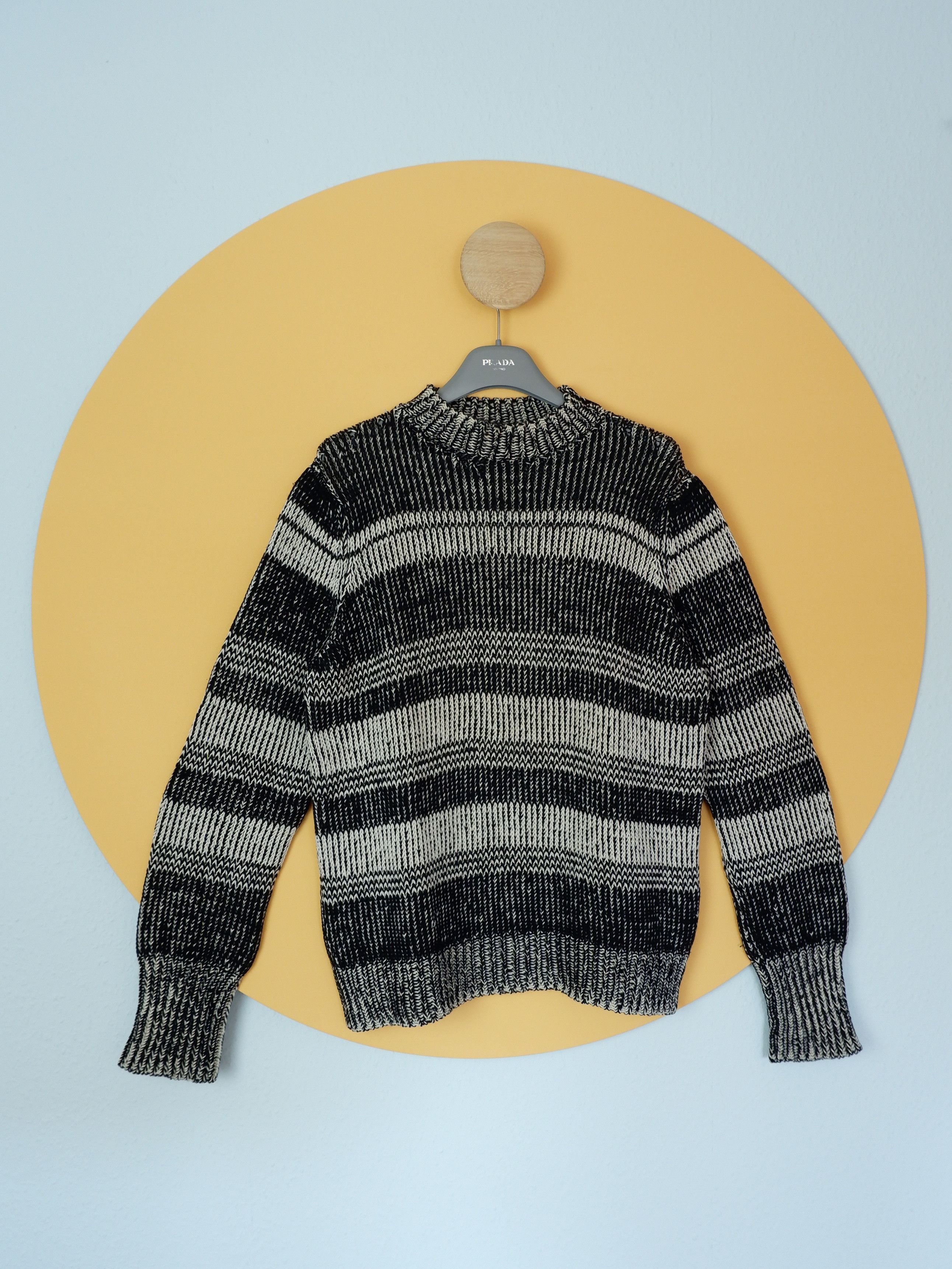 Jil Sander Jil Sander Mohair Open Side Knit Striped Sweater | Grailed