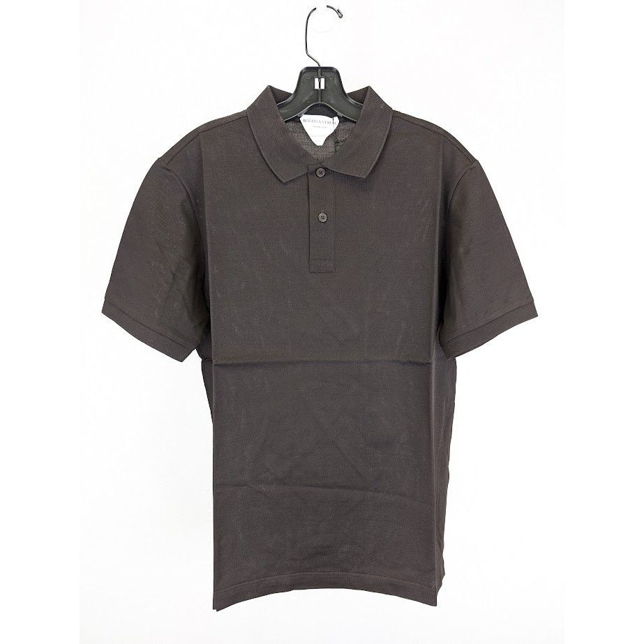 Bottega Veneta o1rshd1 Polo Dry Piquet in Dark Brown Size US M / EU 48-50 / 2 - 2 Thumbnail